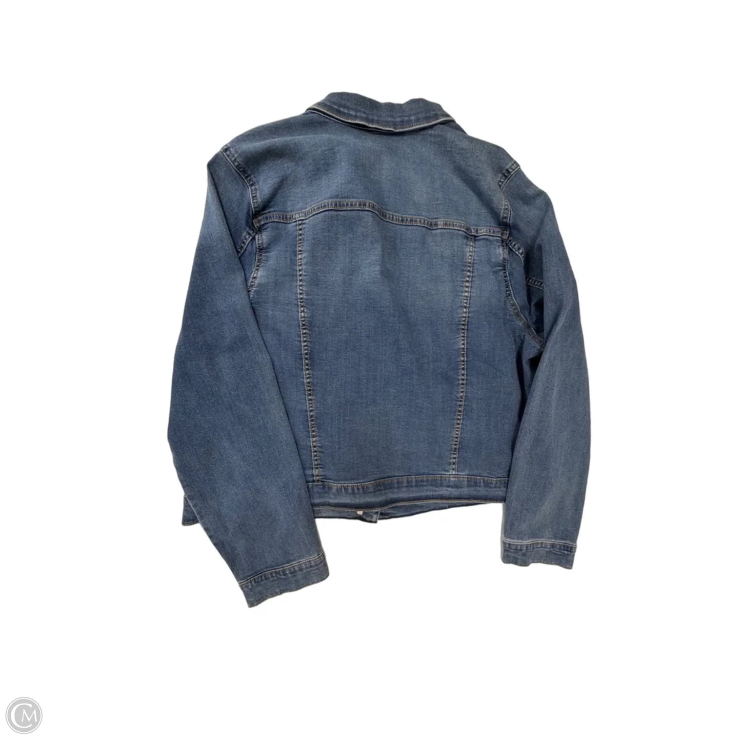 Jacket Denim By Seven 7 In Blue Denim, Size: 2x