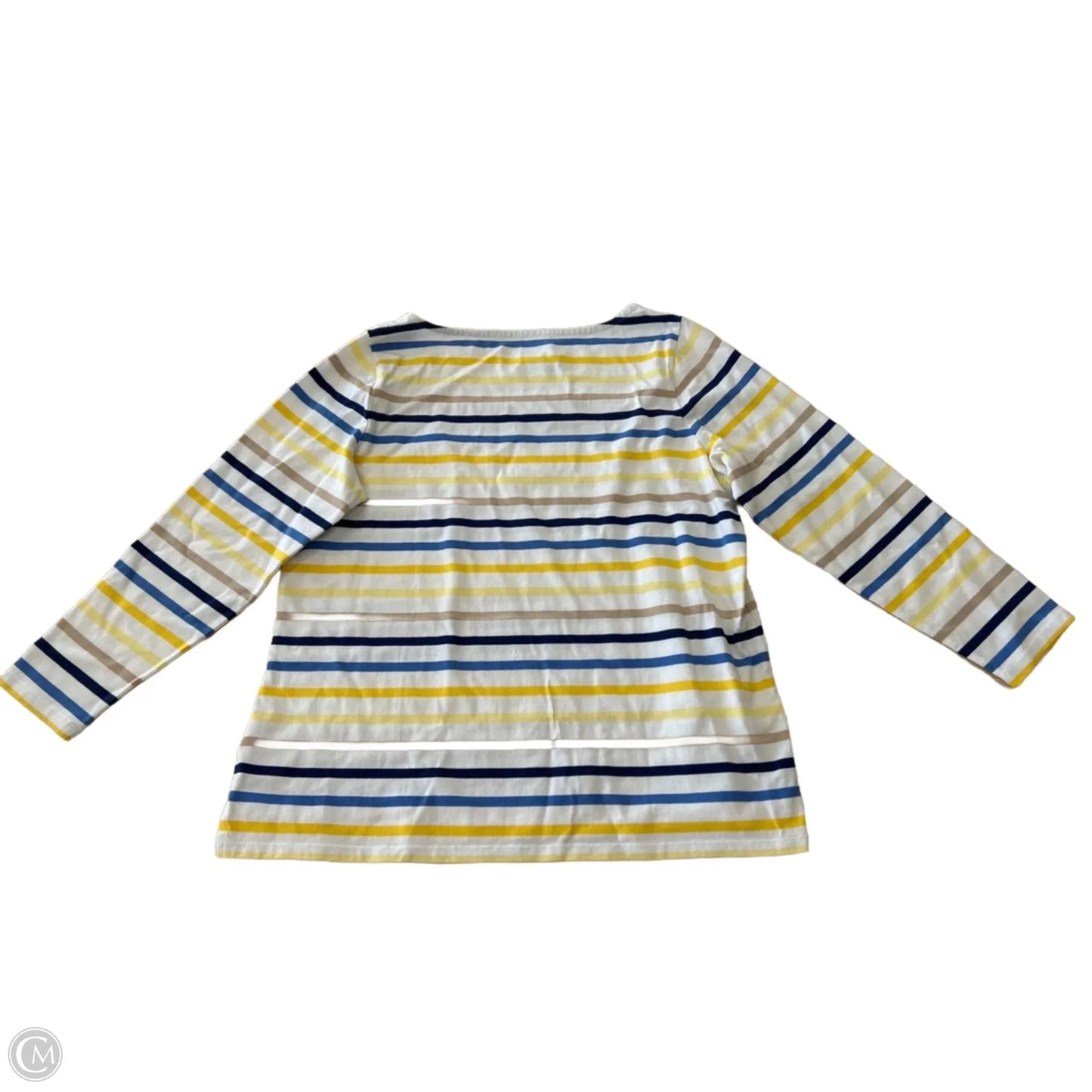Top Long Sleeve Basic By Talbots In Striped Pattern, Size: 2x