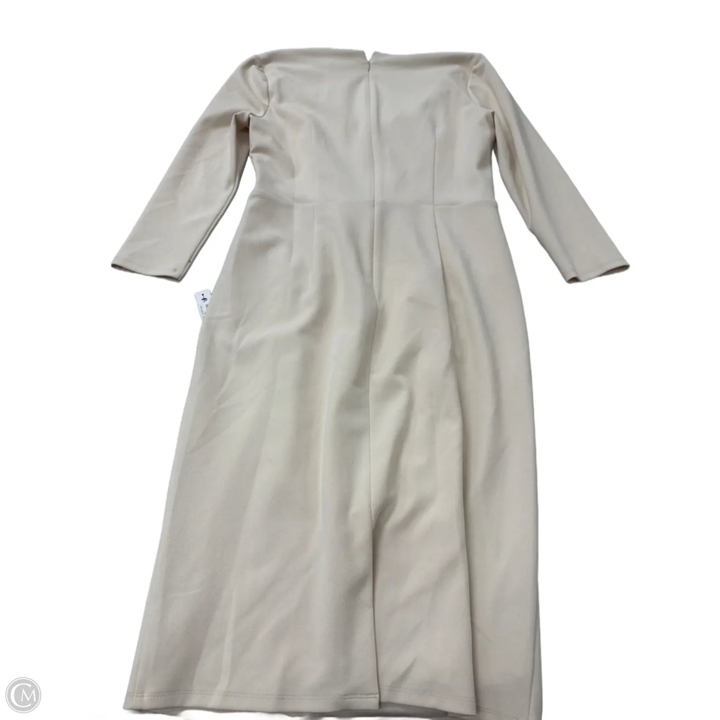 Dress Work By Maggy London In Cream, Size: M