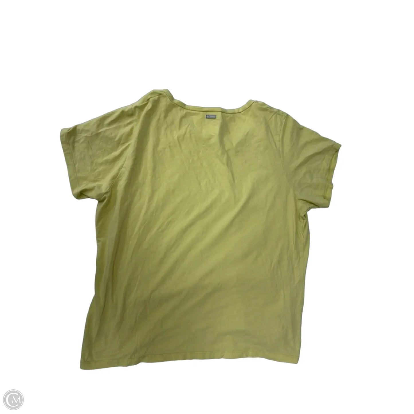 Top Short Sleeve Basic By Columbia In Yellow, Size: 1x