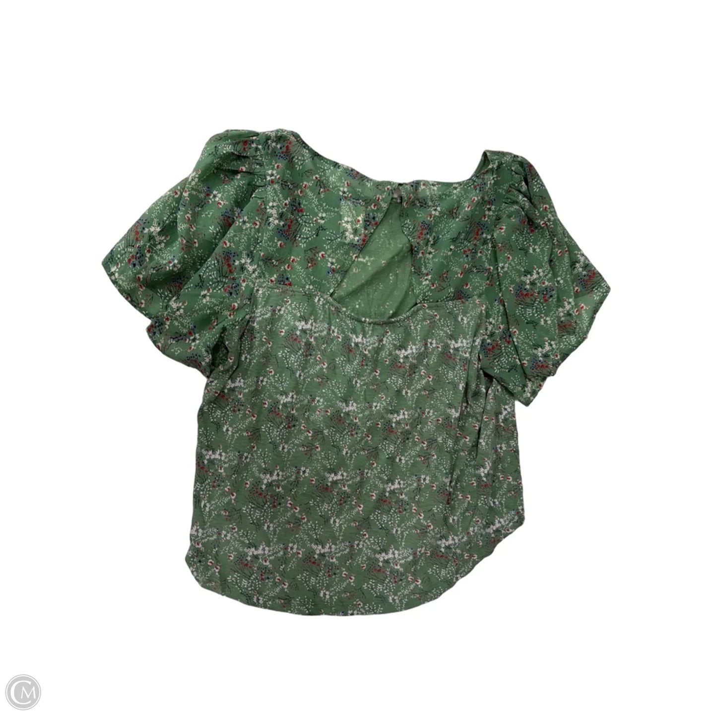 Top Short Sleeve By Lucky Brand In Green, Size: Xl