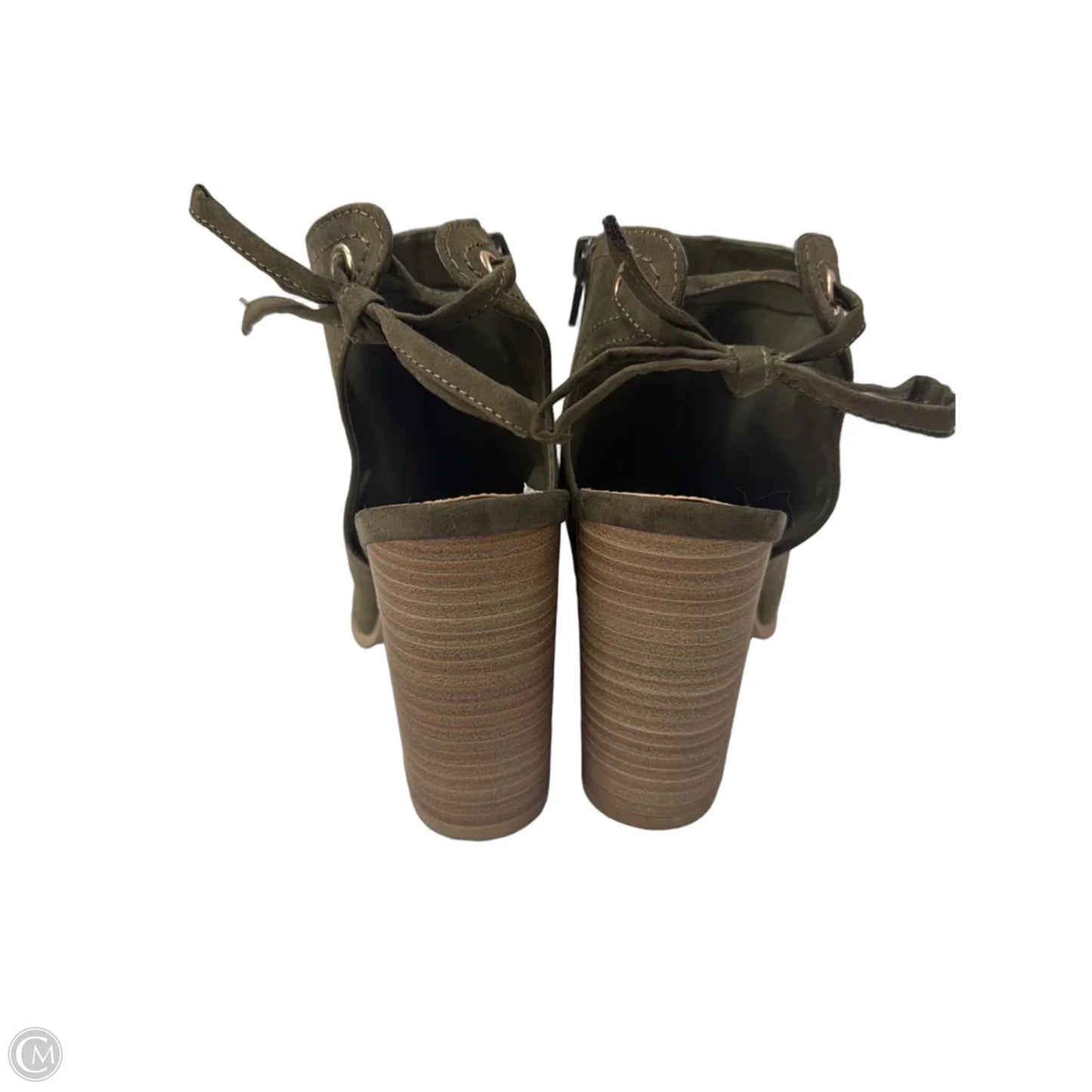Sandals Heels Block By Lc Lauren Conrad In Green, Size: 9.5