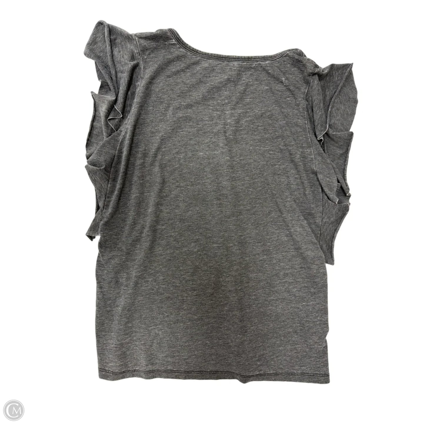 Top Short Sleeve By Time And Tru In Grey, Size: L