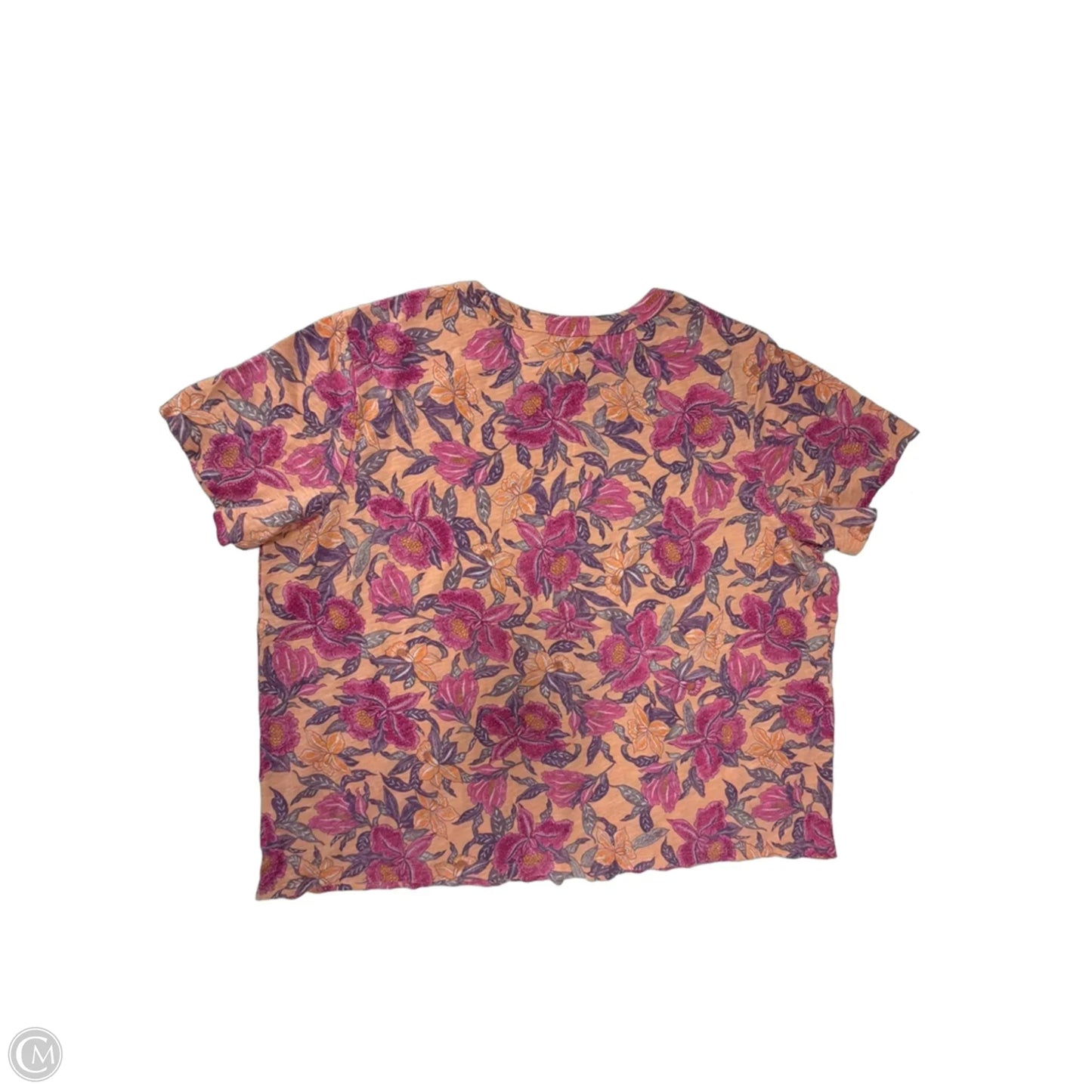 Top Short Sleeve By Old Navy In Floral Print, Size: Xl