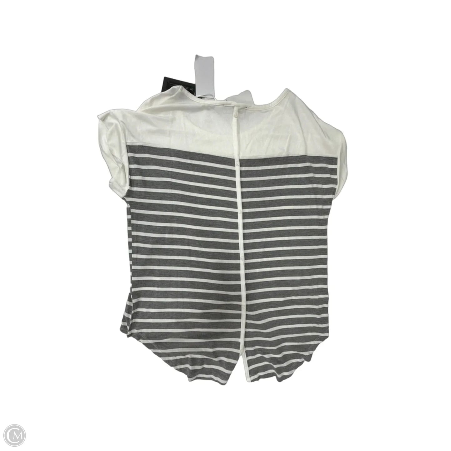 Top Short Sleeve By Cable And Gauge In Striped Pattern, Size: S