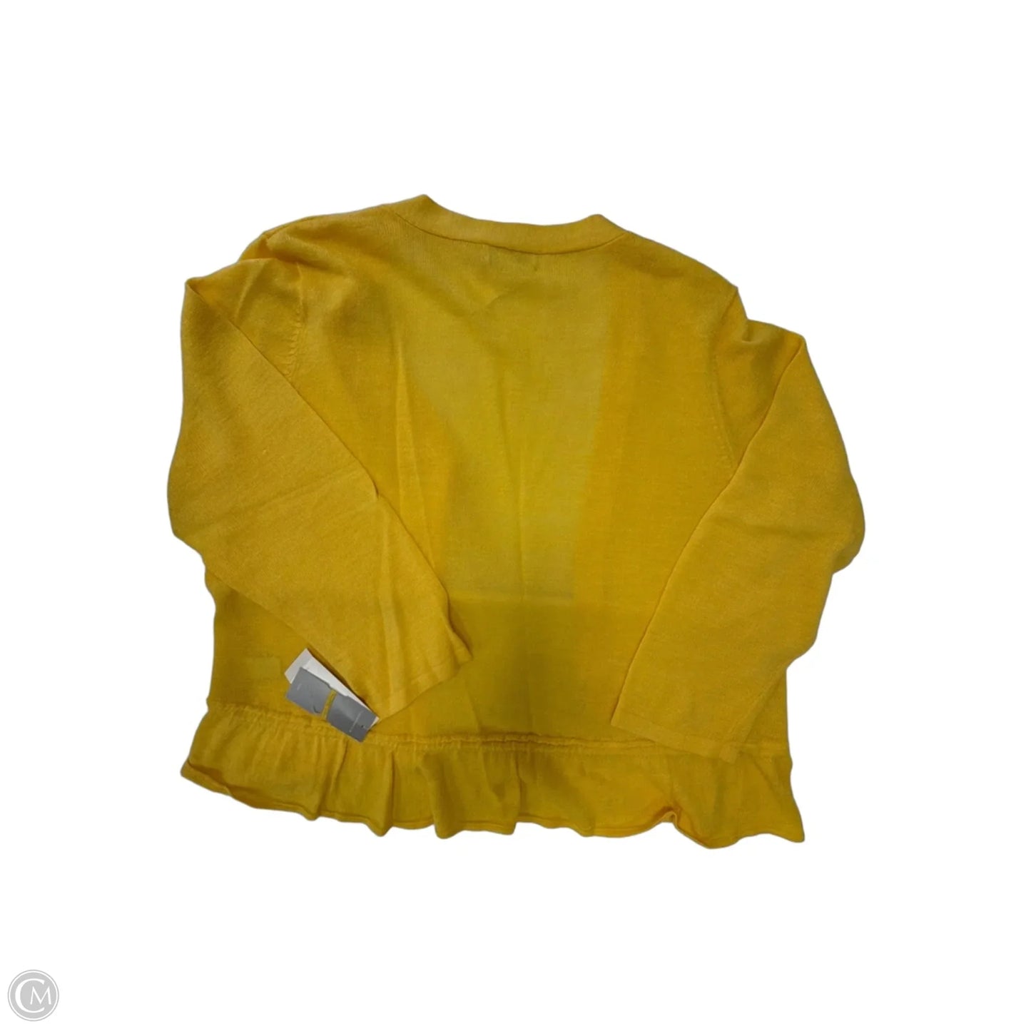 Cardigan By Charter Club In Yellow, Size: Xl