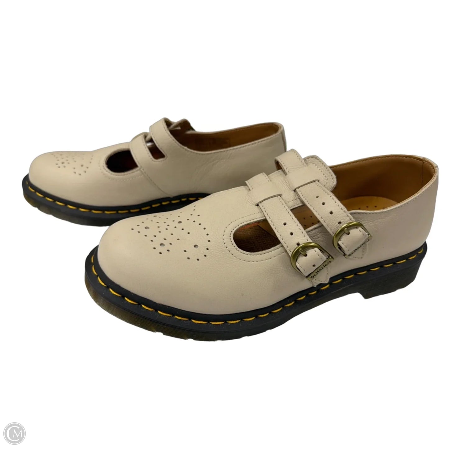 Shoes Flats By Dr Martens In Tan, Size: 11