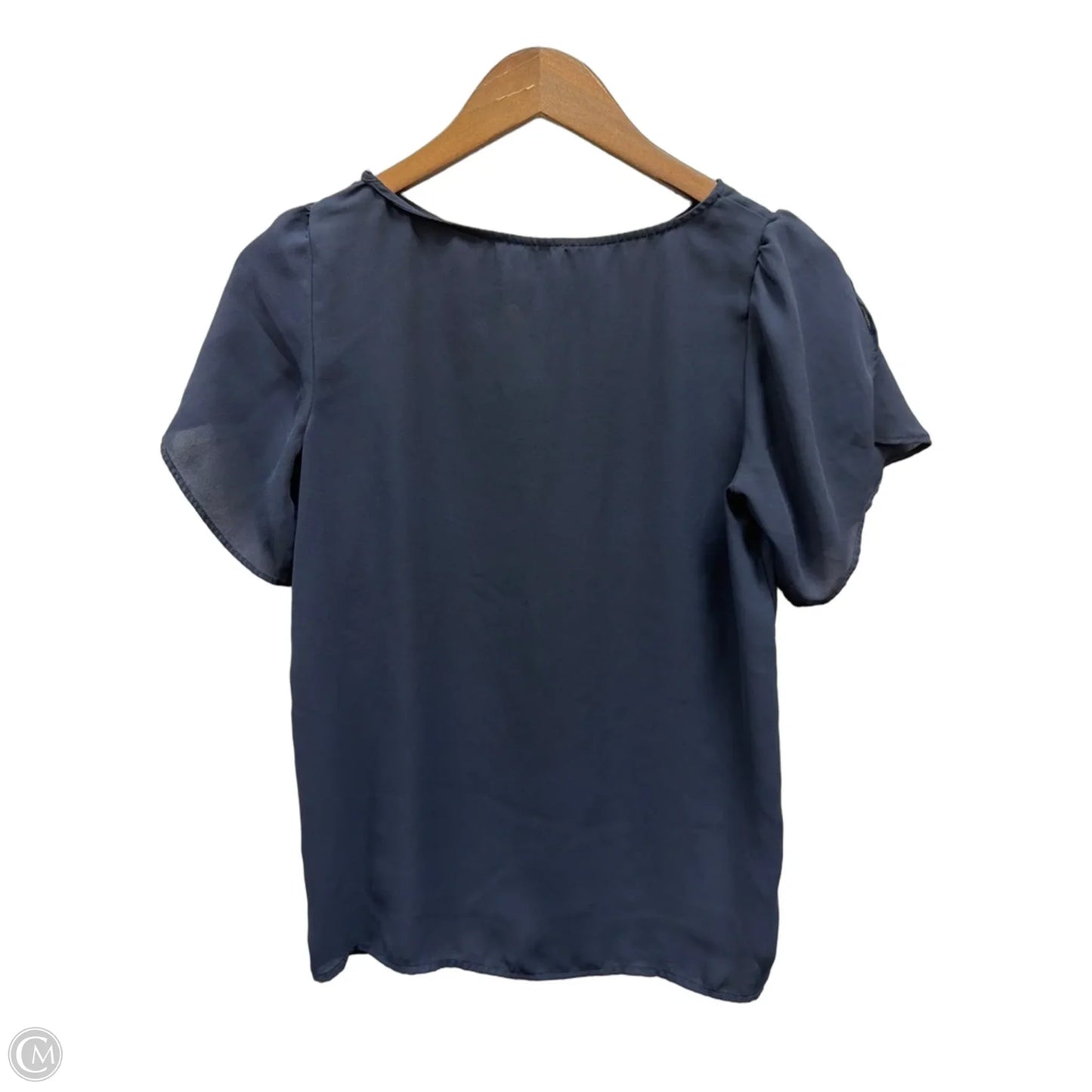 Top Short Sleeve By Loft In Navy, Size: Xs