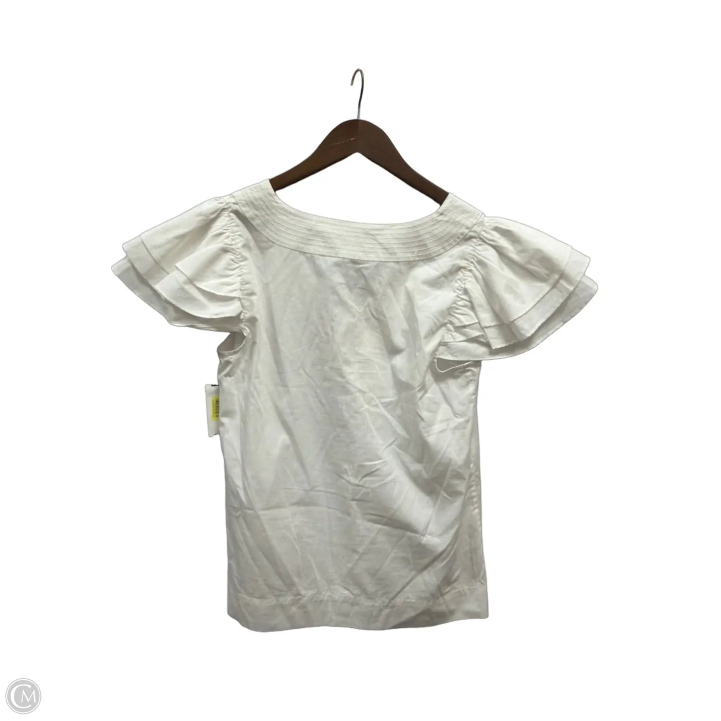 Top Short Sleeve By Trina By Trina Turk In White, Size: M