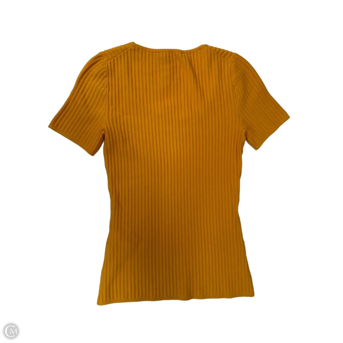 Top Short Sleeve By White House Black Market In Yellow, Size: Xs
