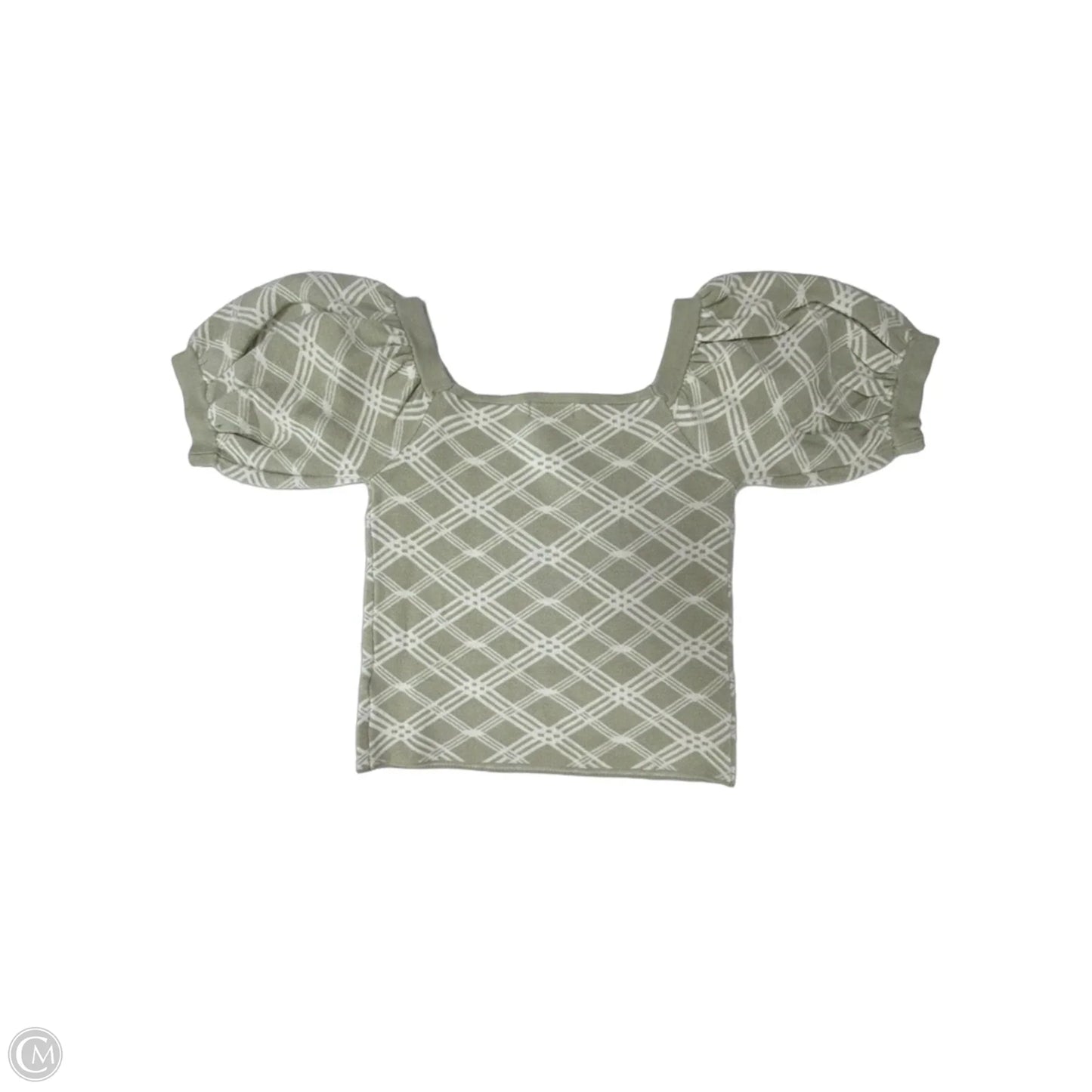 Top Short Sleeve By Promesa In Green, Size: M