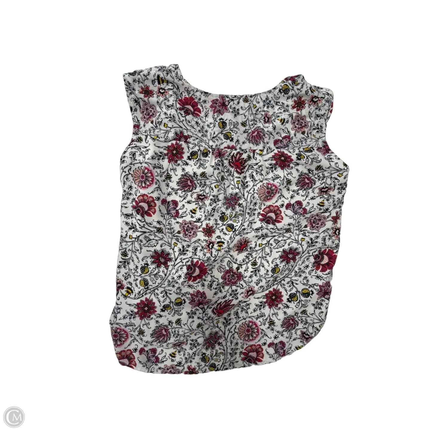 Top Sleeveless By Loft In Floral Print, Size: Xsp