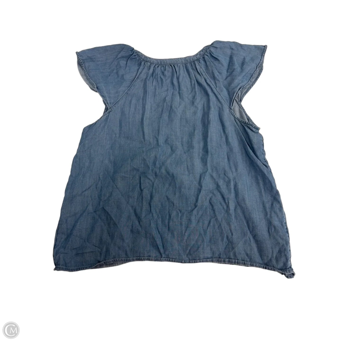 Top Short Sleeve By Sonoma In Blue Denim, Size: Xl
