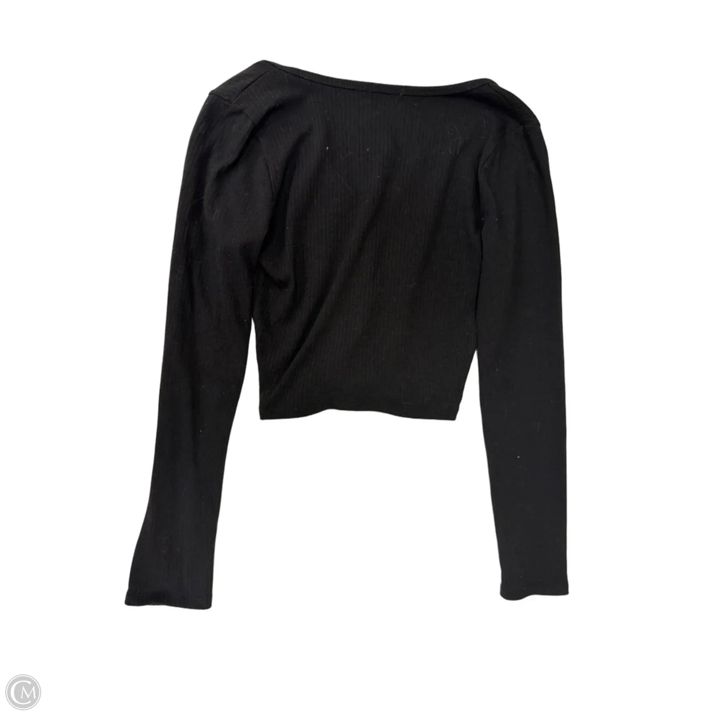 Top Long Sleeve By Bozzolo In Black, Size: M