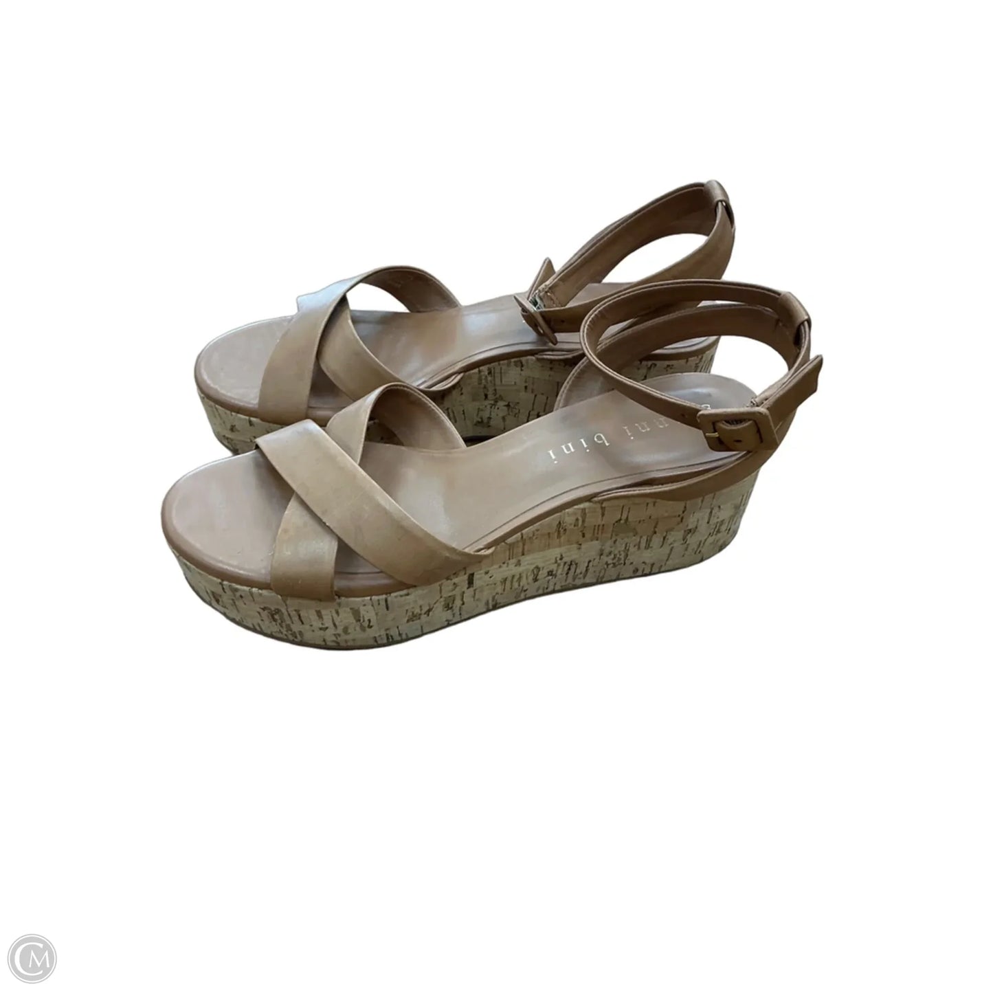 Sandals Heels Platform By Giani Bernini In Brown, Size: 9.5