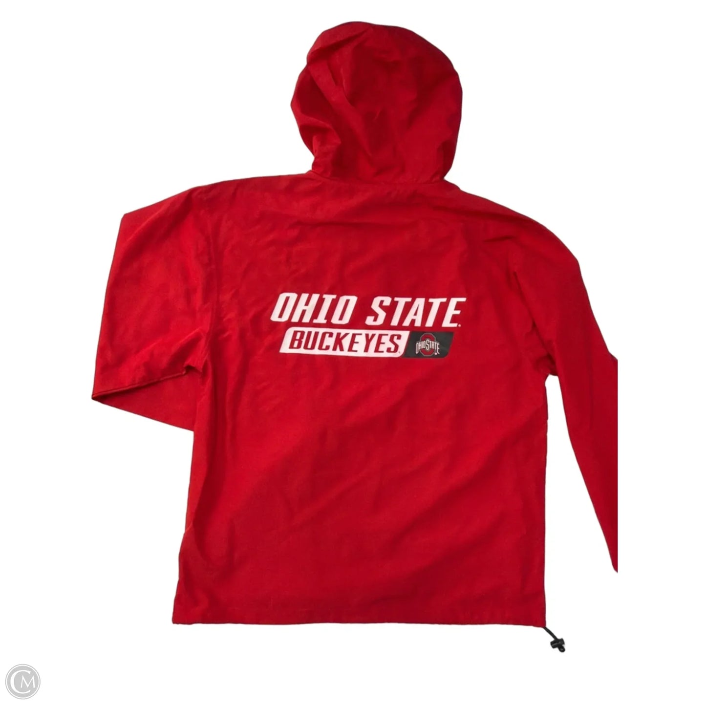 Athletic Top Long Sleeve Hoodie By Champion In Red, Size: S