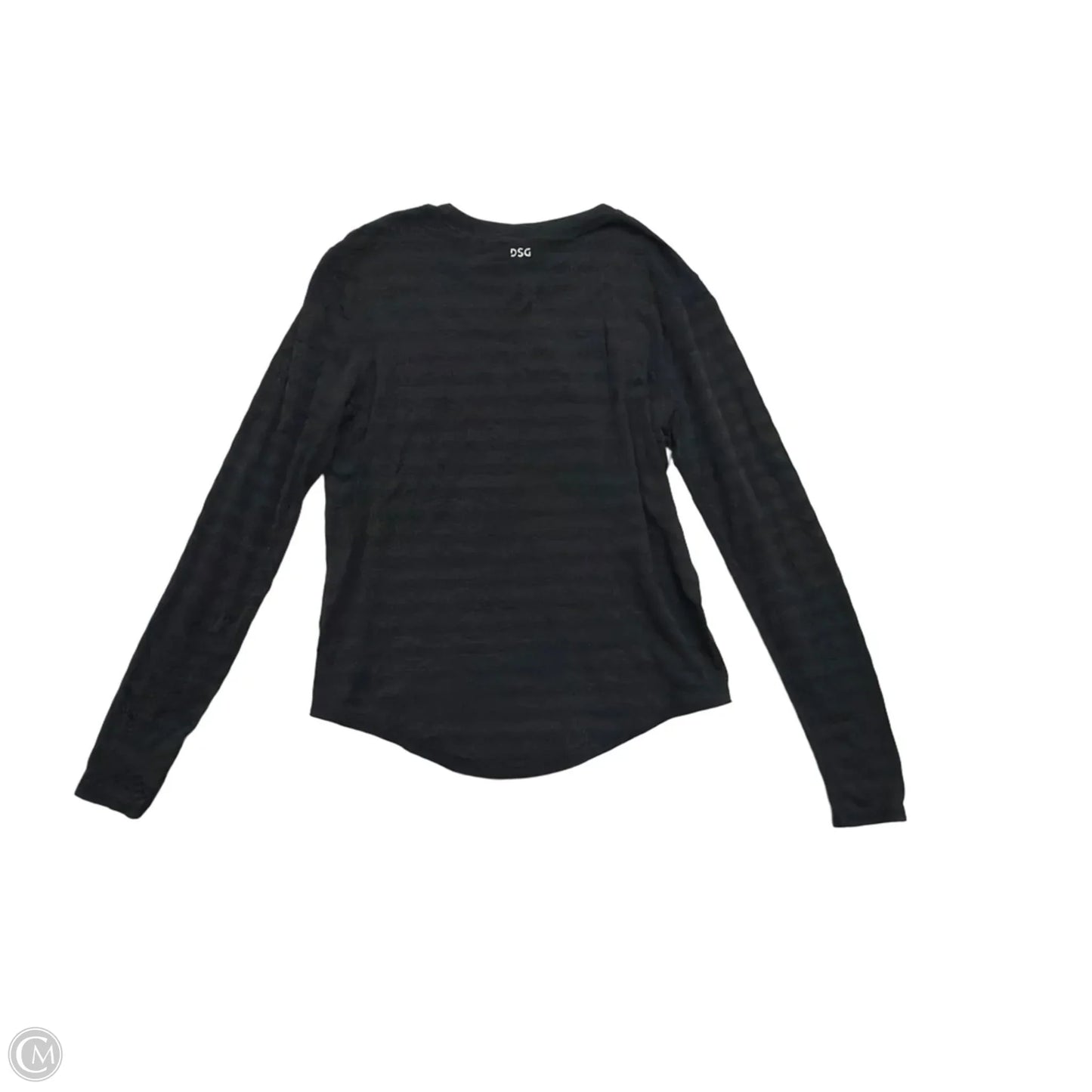 Athletic Top Long Sleeve Crewneck By DSG In Black, Size: Xs