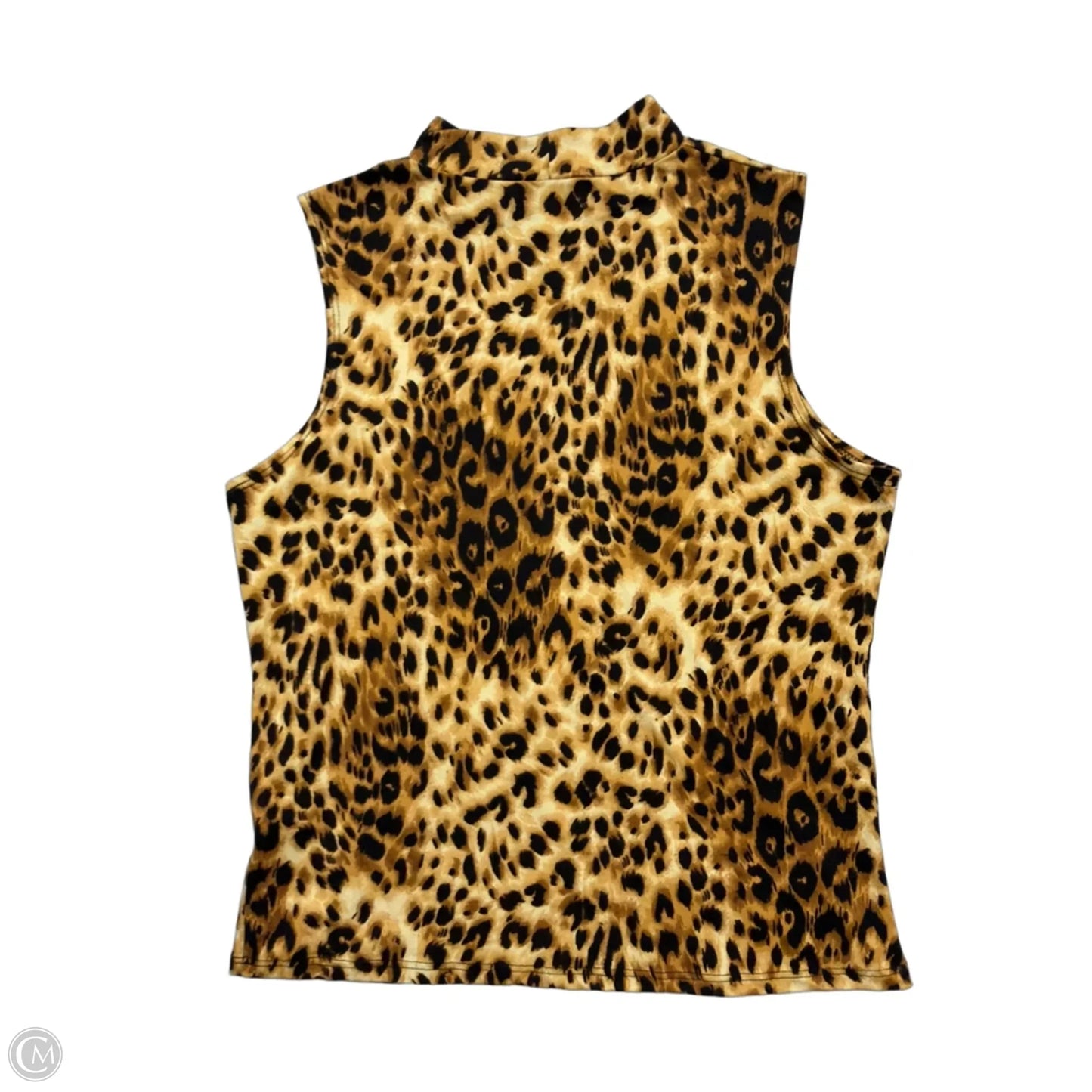 Top Sleeveless By Olivia Rae In Animal Print, Size: Xl