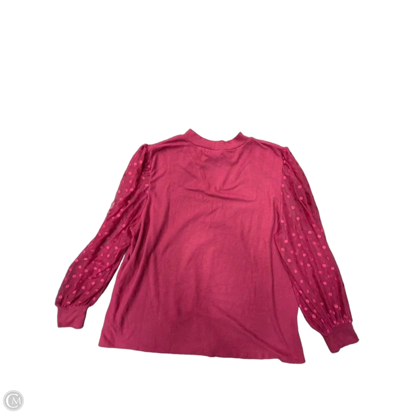 Top Long Sleeve By Maurices In Maroon, Size: 2x