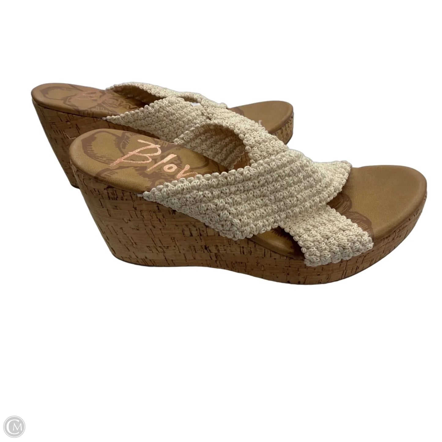 Sandals Heels Platform By Blowfish In Cream, Size: 7