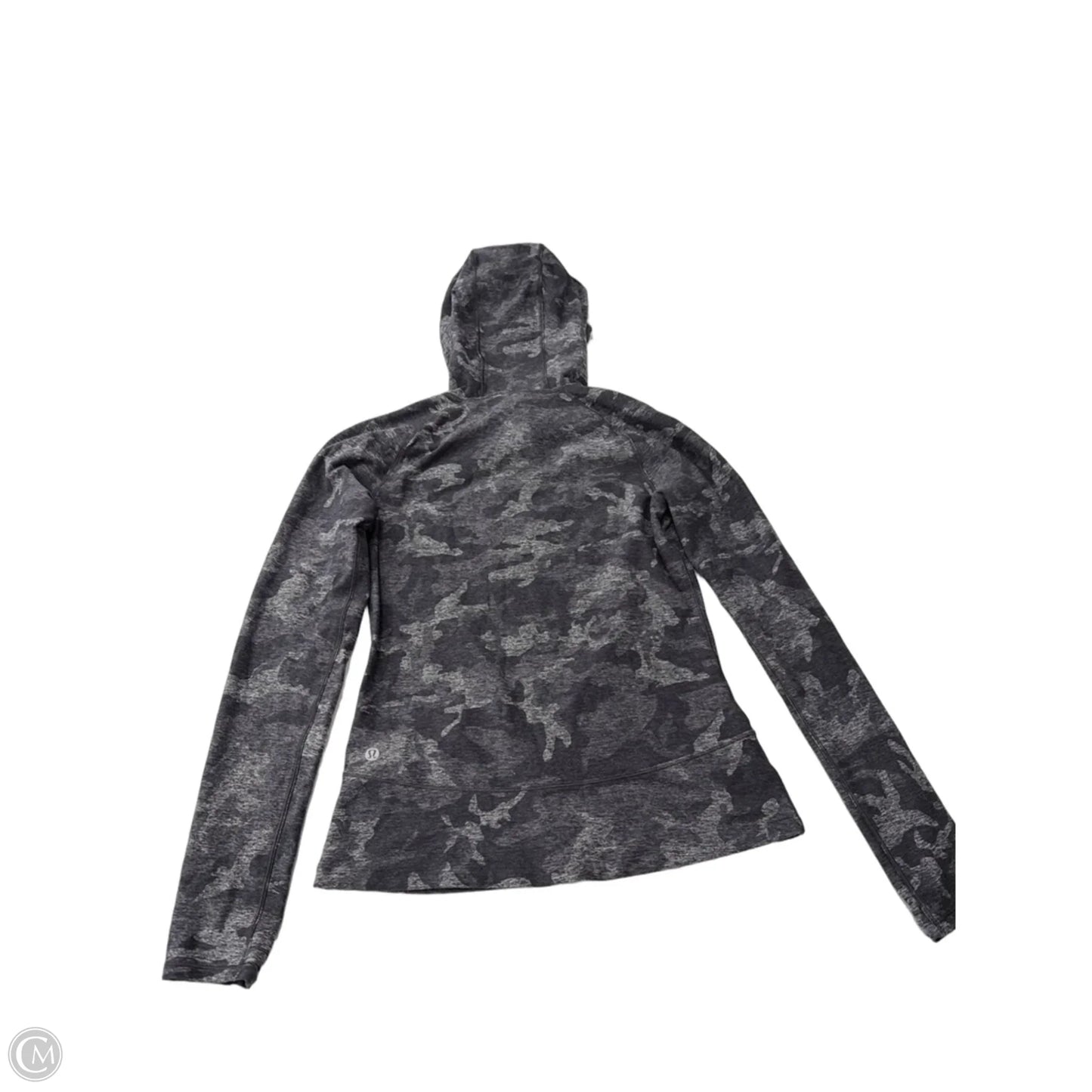 Athletic Sweatshirt Hoodie By Lululemon In Grey, Size: S