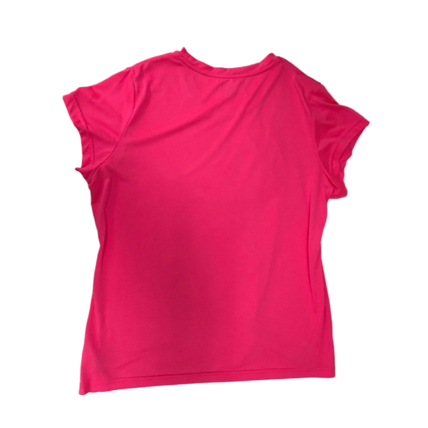 Athletic Top Short Sleeve By Champion In Pink, Size: 1x