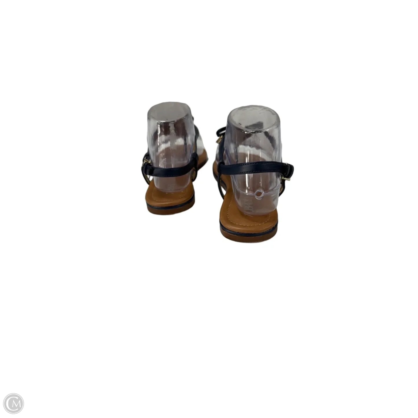 Sandals Flats By Clothes Mentor In Navy, Size: 6
