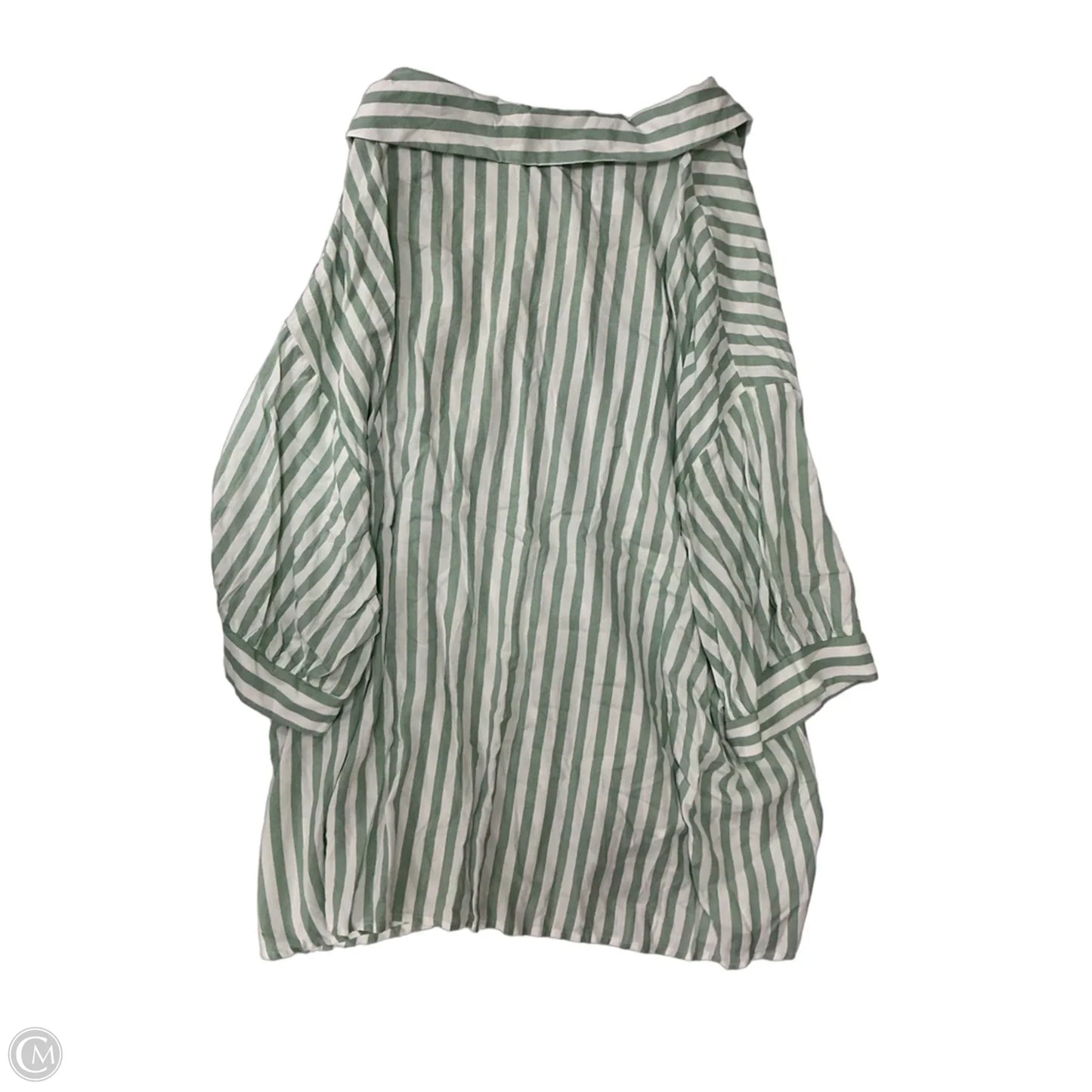 Top Short Sleeve By Shein In Striped Pattern, Size: 6