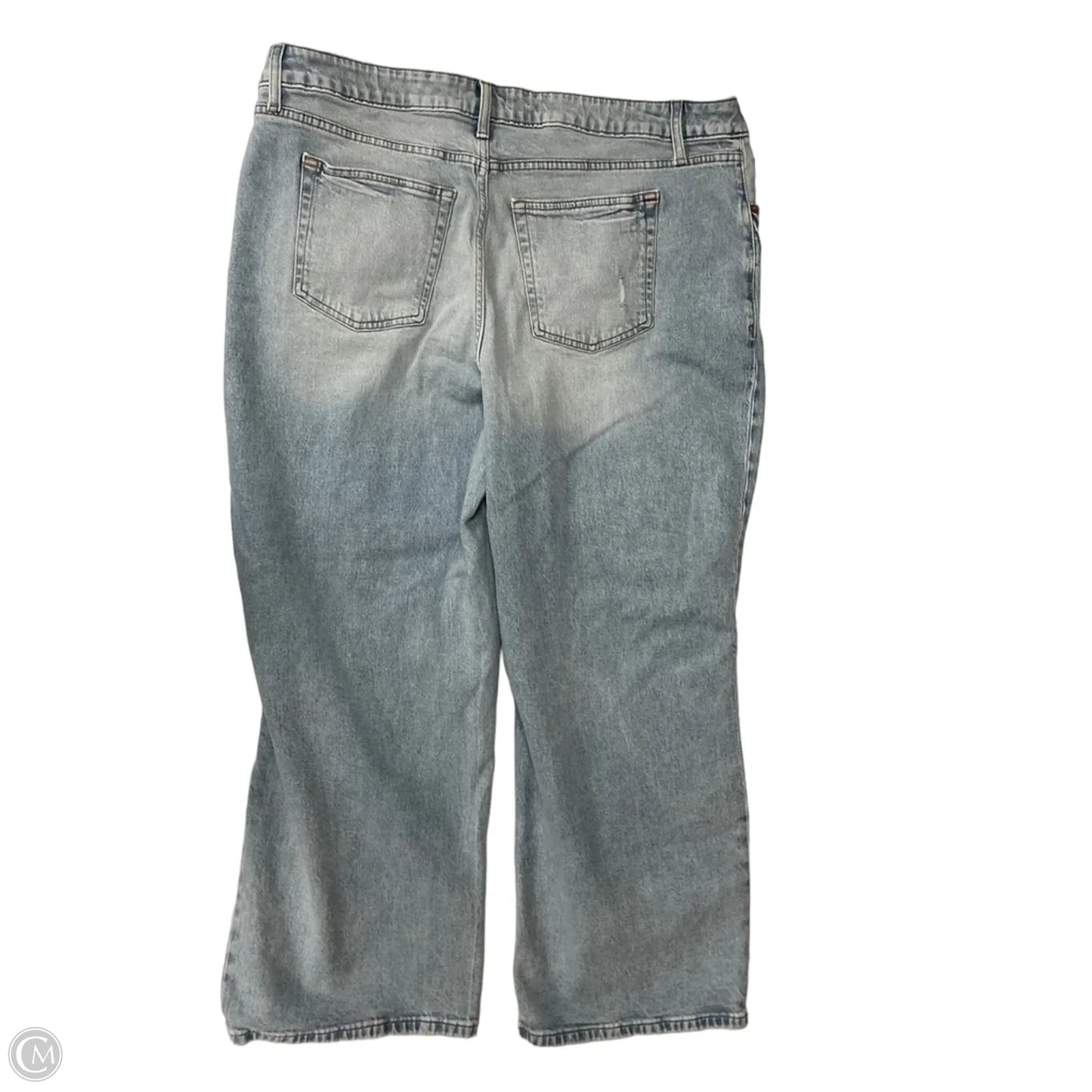 Jeans Straight By Clothes Mentor In Blue Denim, Size: 18