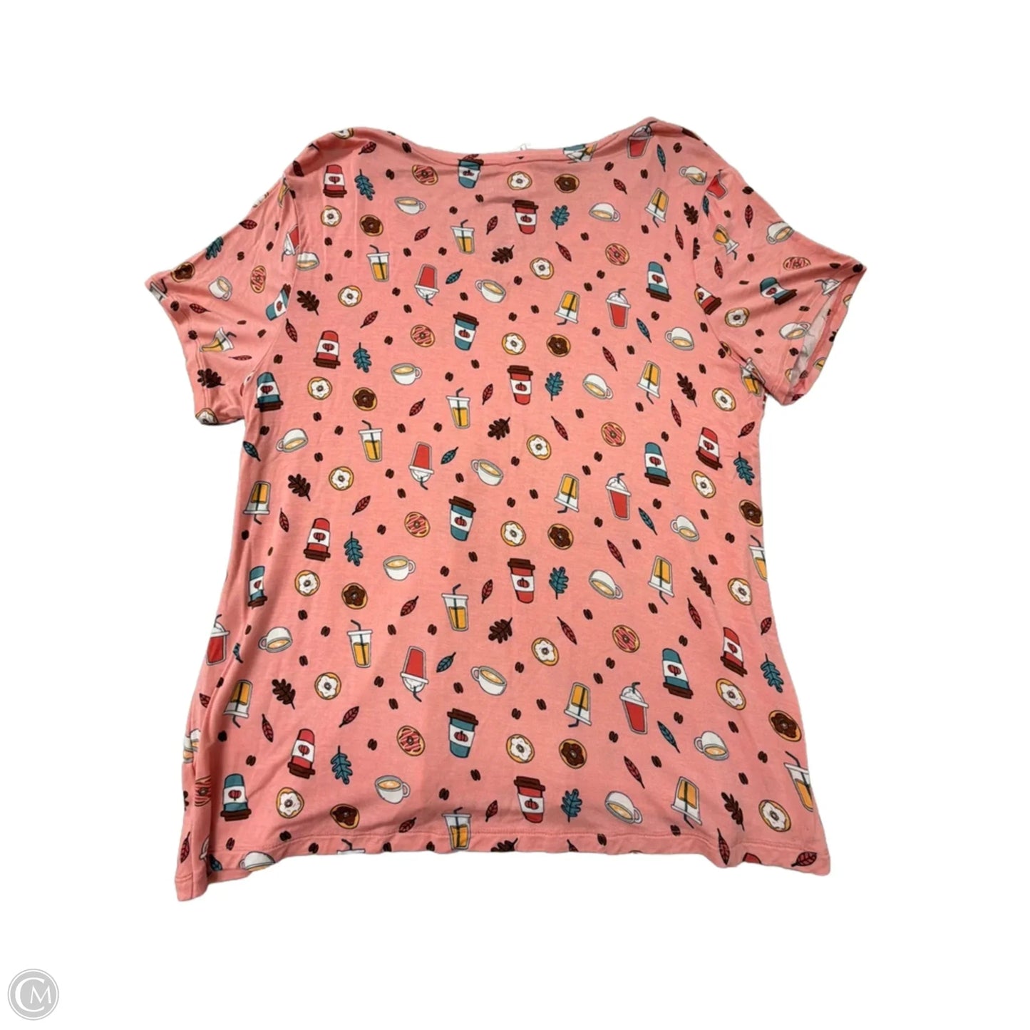 Top Short Sleeve By Celebrate Together In Pink, Size: 1x