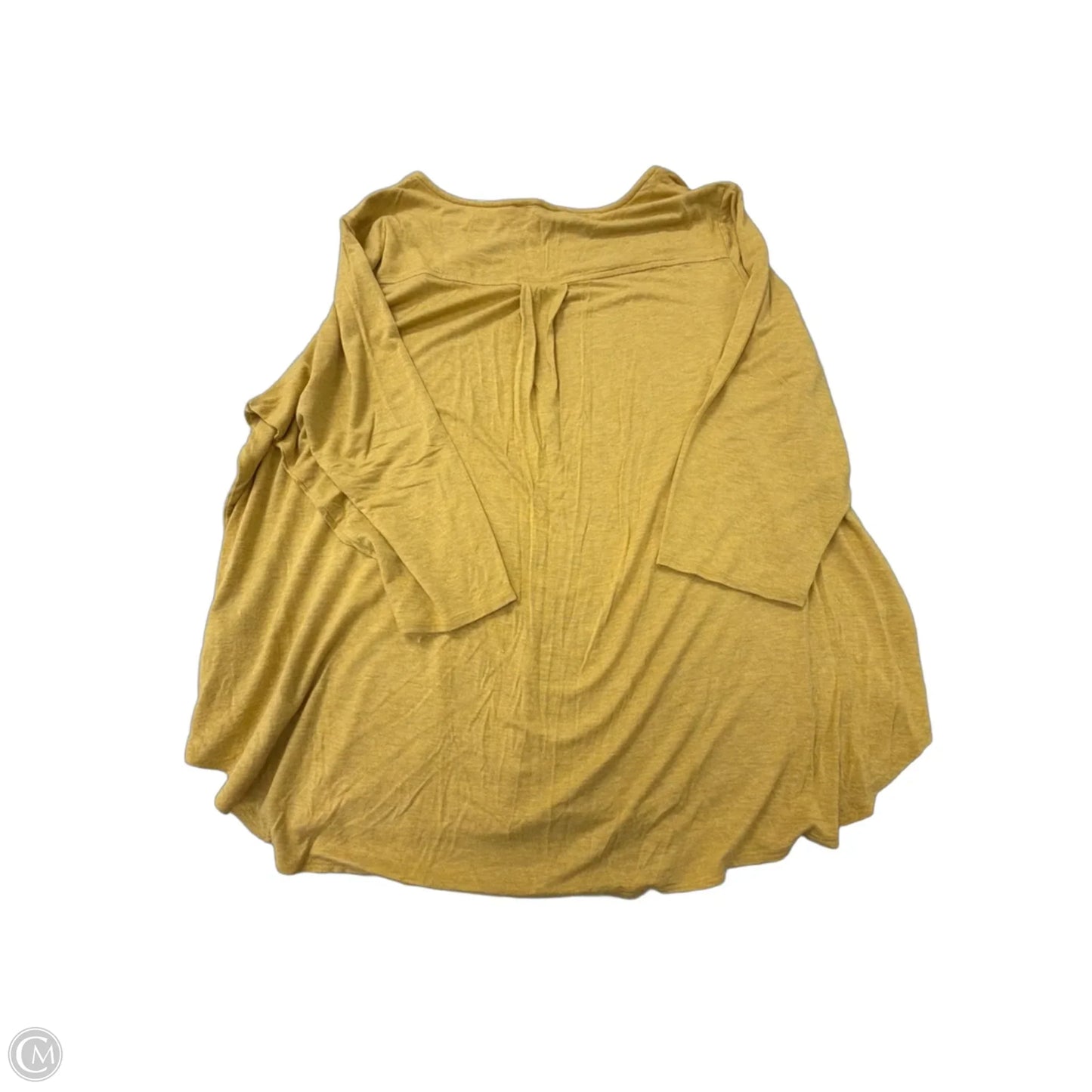 Top Long Sleeve By Philosophy In Yellow, Size: 2x