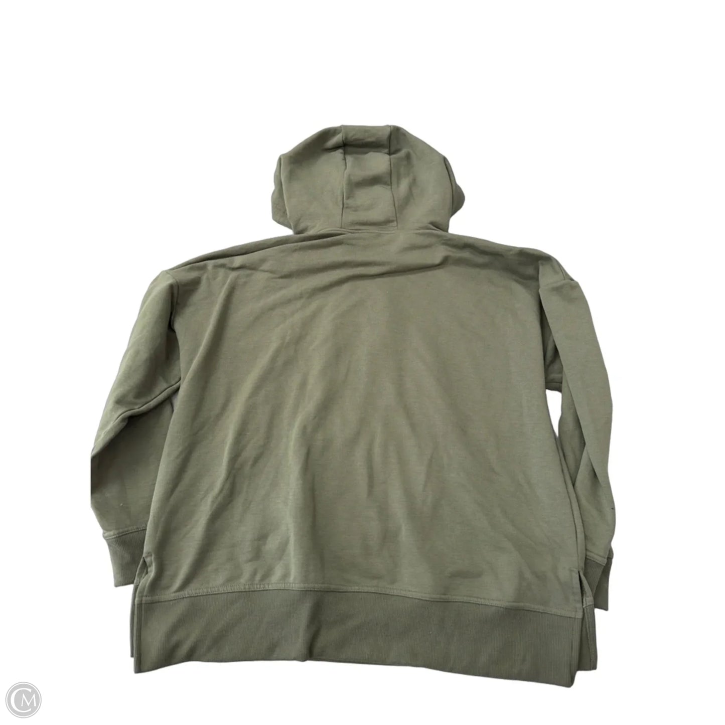 Athletic Top Long Sleeve Hoodie By Athletic Works In Green, Size: L