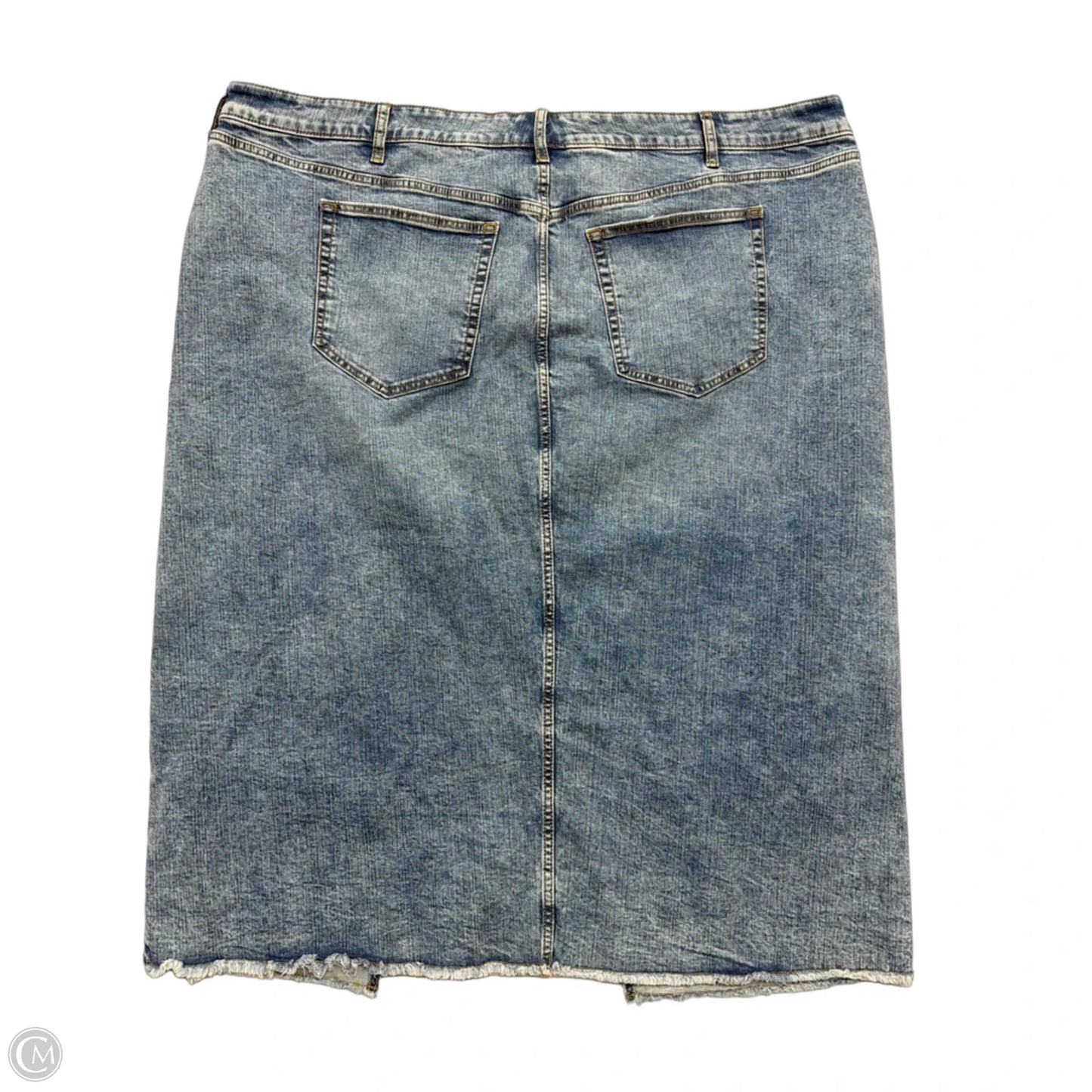 Skirt Midi By Torrid In Blue Denim, Size: 3x
