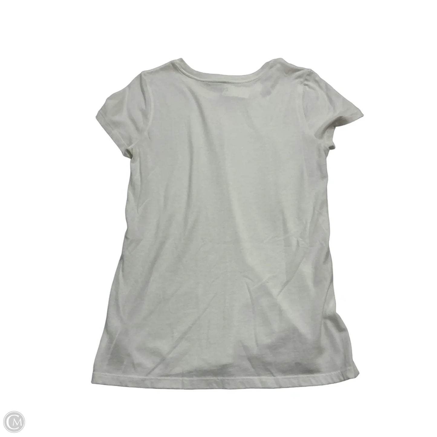 Top Short Sleeve By Gap In White, Size: M