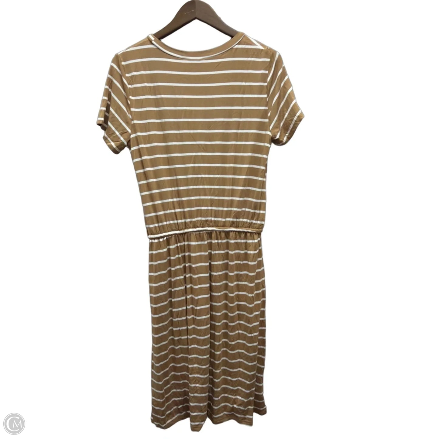 Dress Casual Midi By Clothes Mentor In Striped Pattern, Size: L