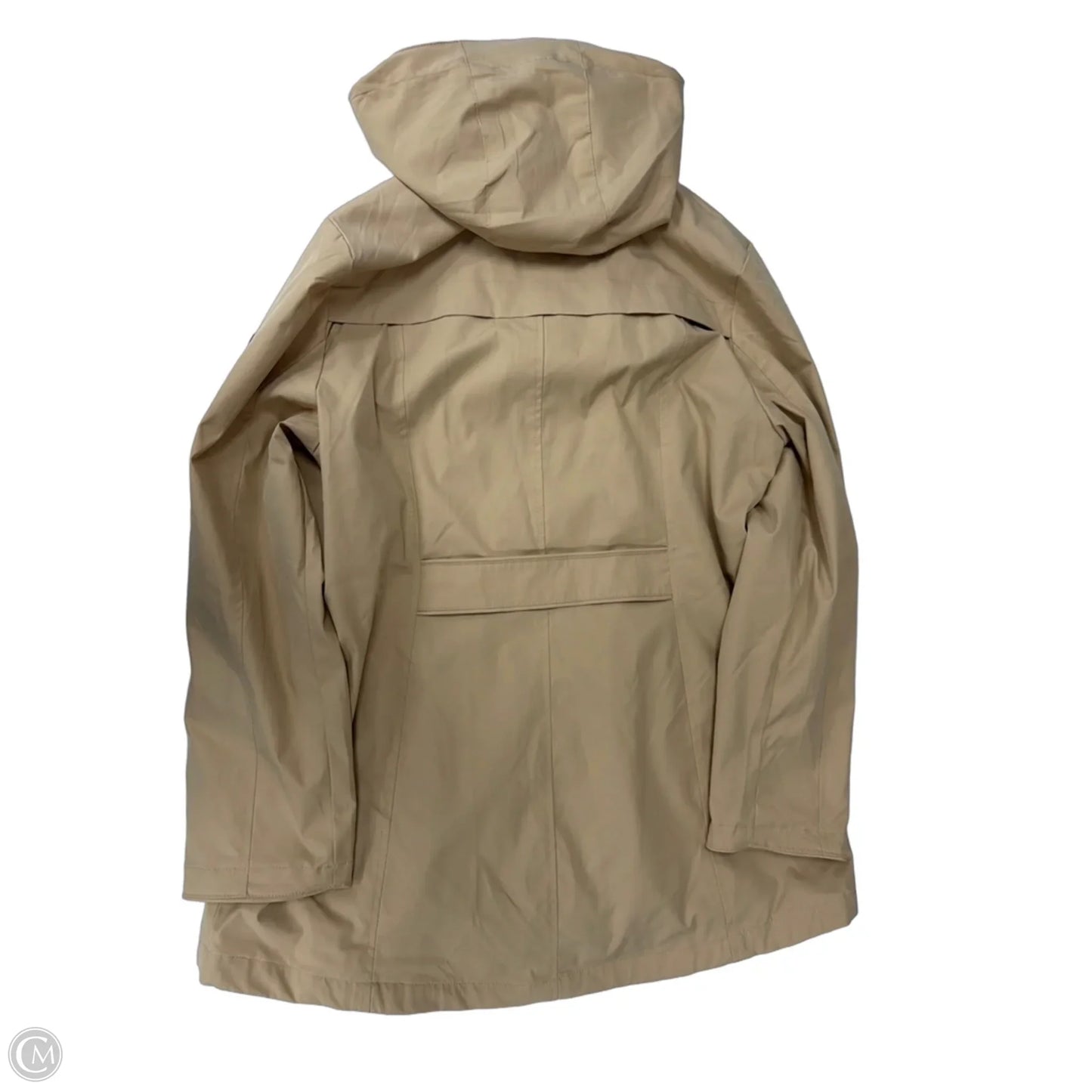 Coat Raincoat By Lands End In Tan, Size: L