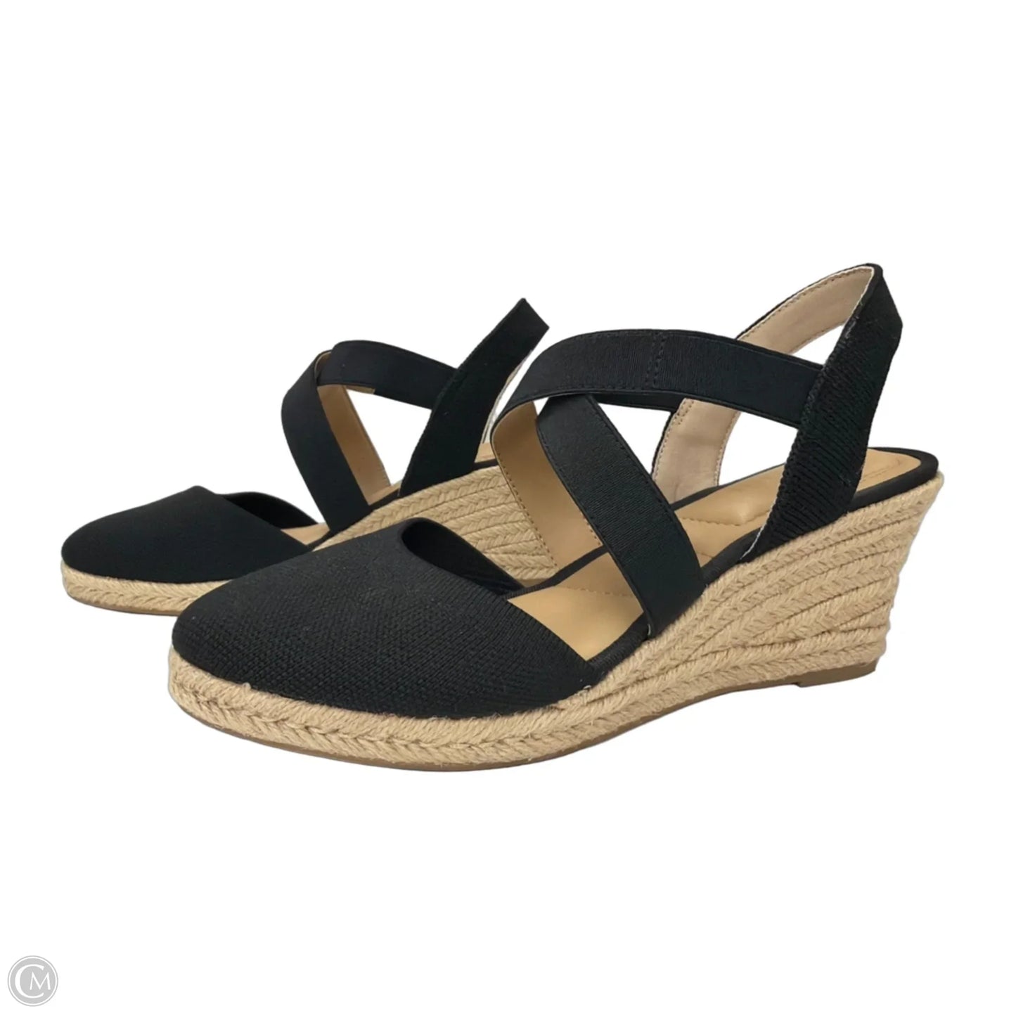 Shoes Heels Wedge By Kelly And Katie In Black, Size: 8.5