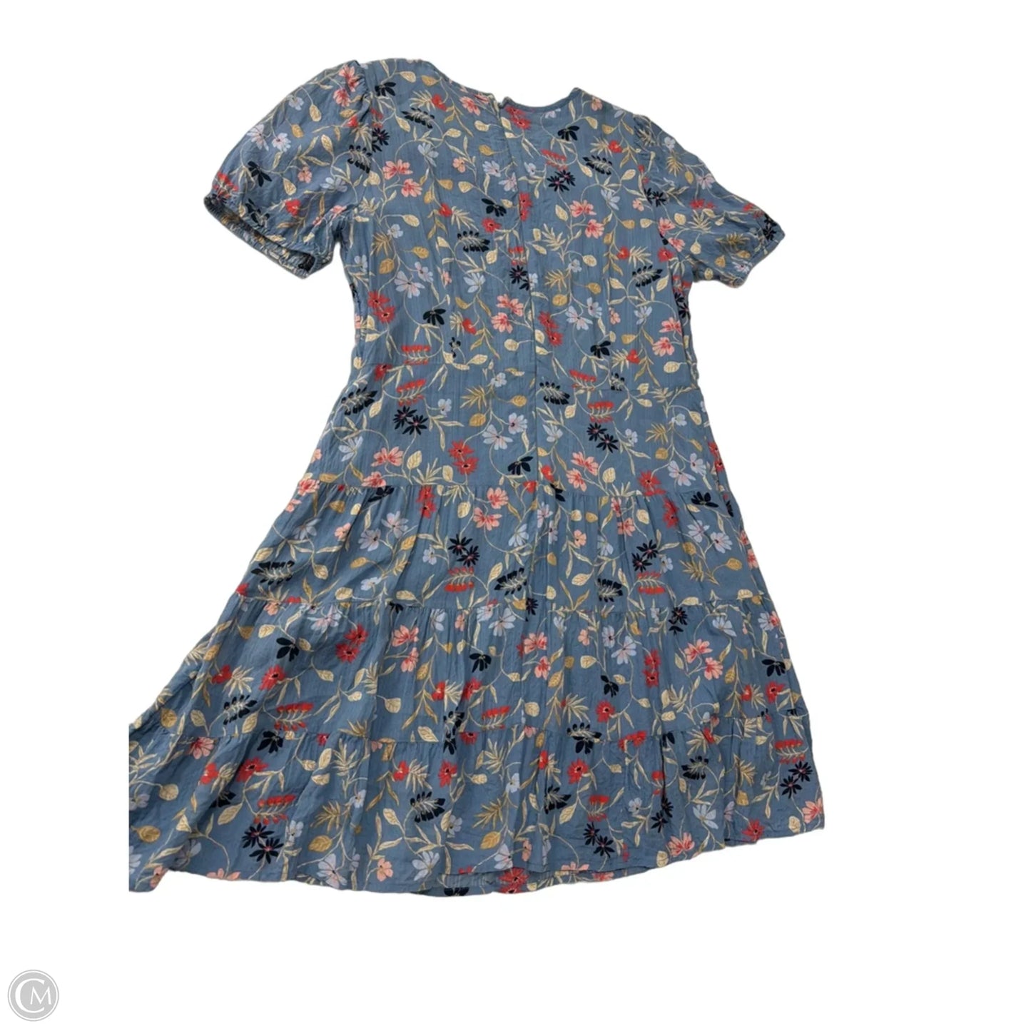 Dress Casual Midi By Loft In Floral Print, Size: L