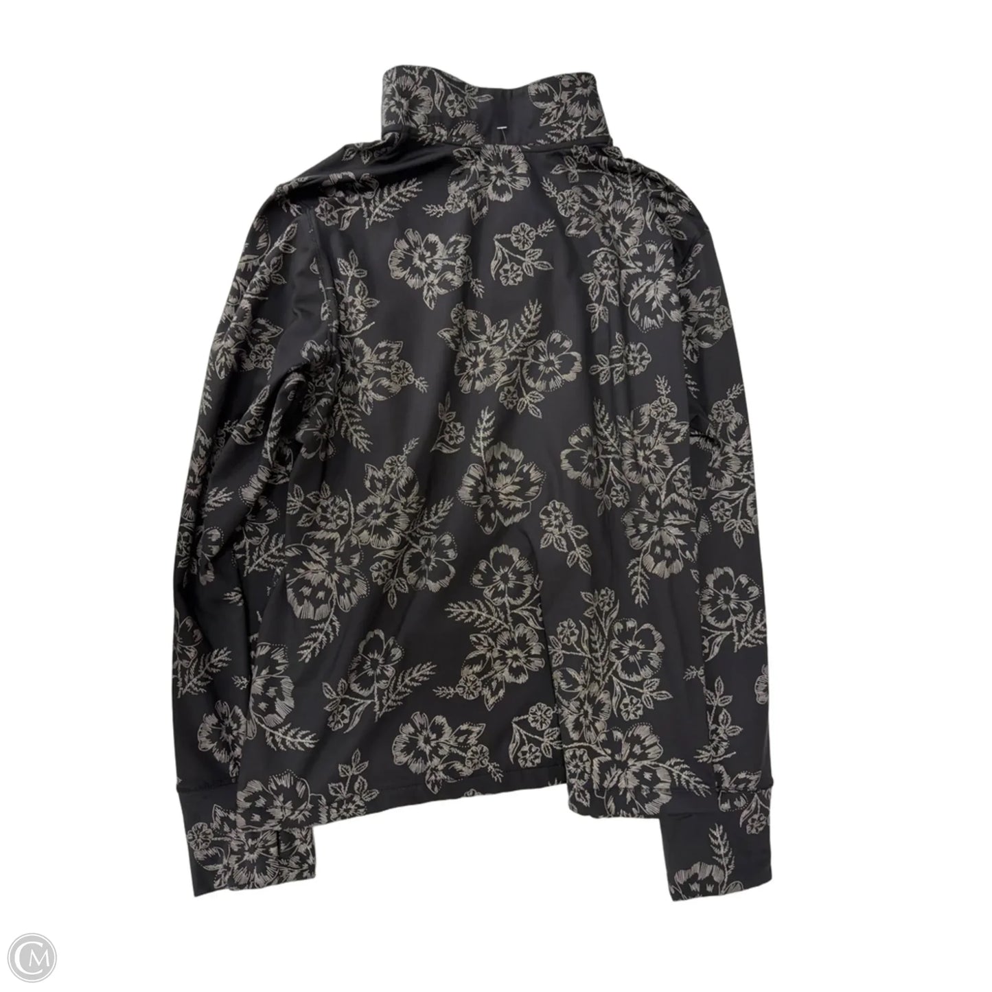Athletic Top Long Sleeve Collar By Avia In Black, Size: 1x