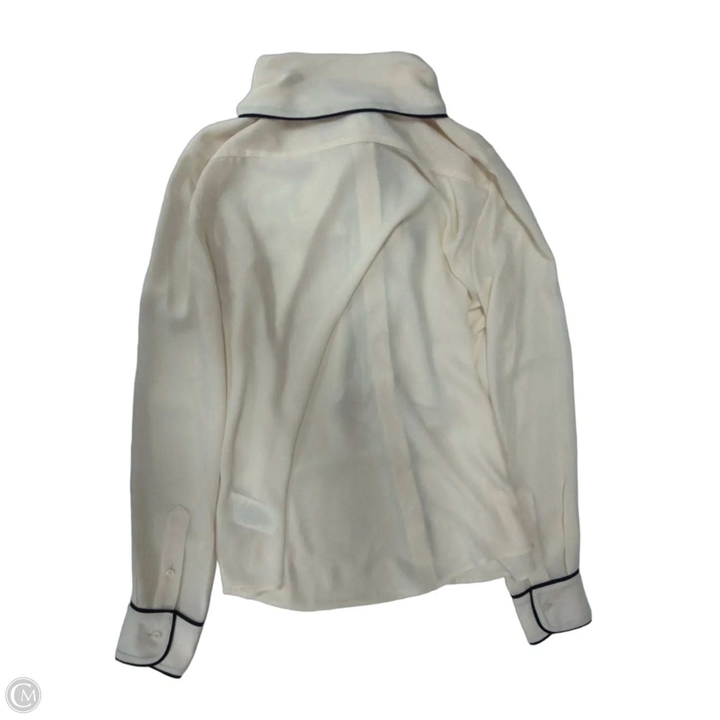 Top Long Sleeve By Lauren By Ralph Lauren In Cream, Size: S