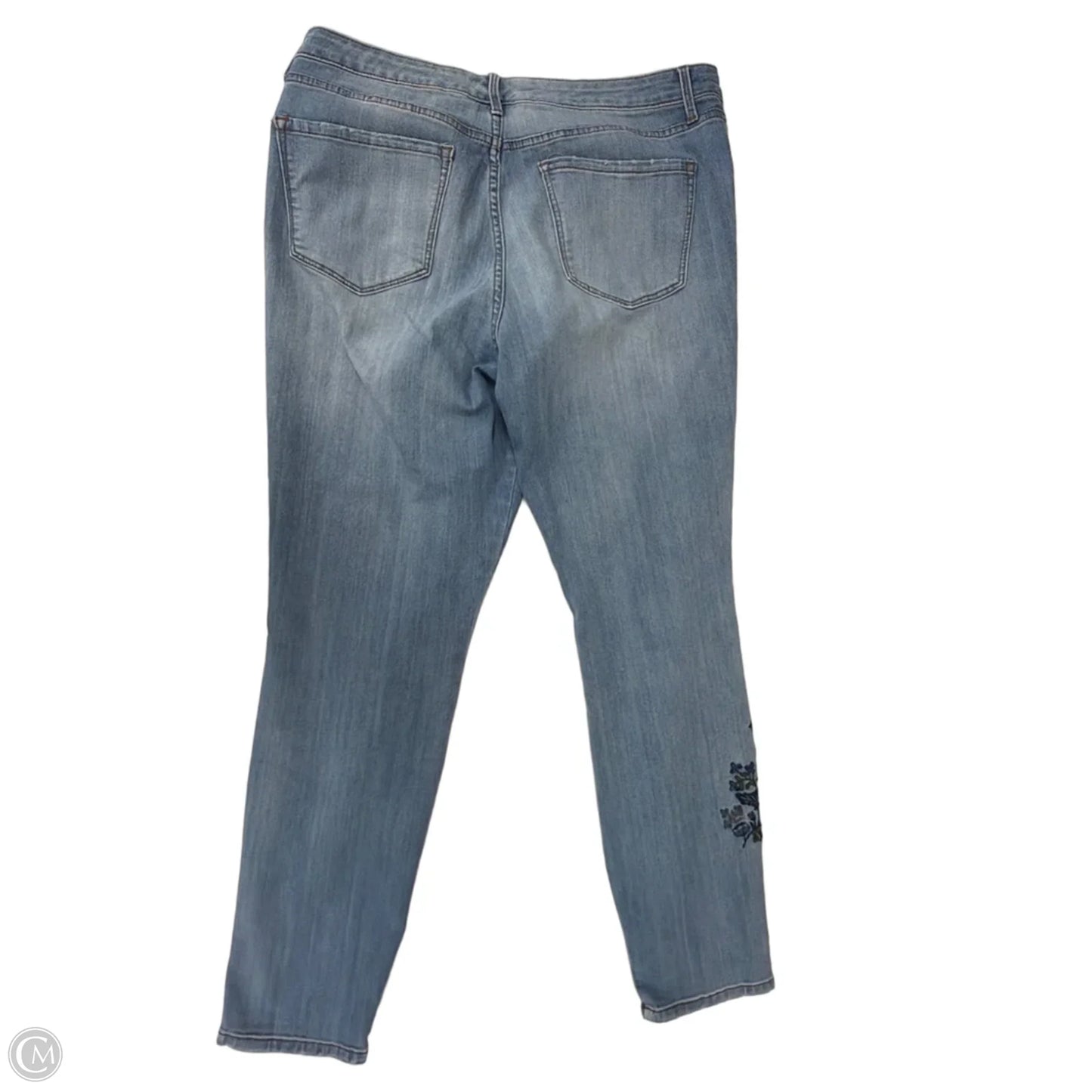 Jeans Skinny By Nine West In Blue Denim, Size: 14
