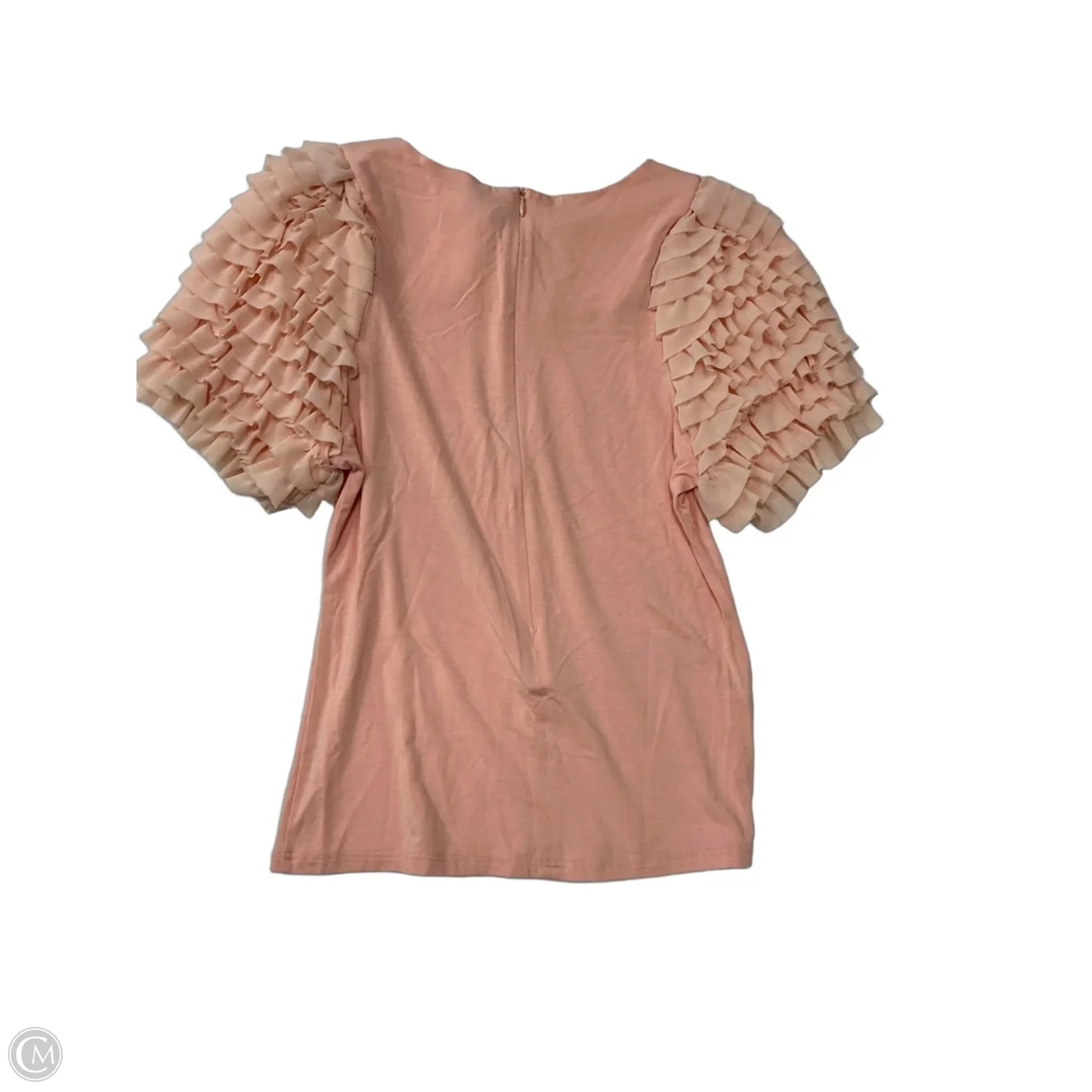 Top Short Sleeve By Gracia In Pink, Size: L