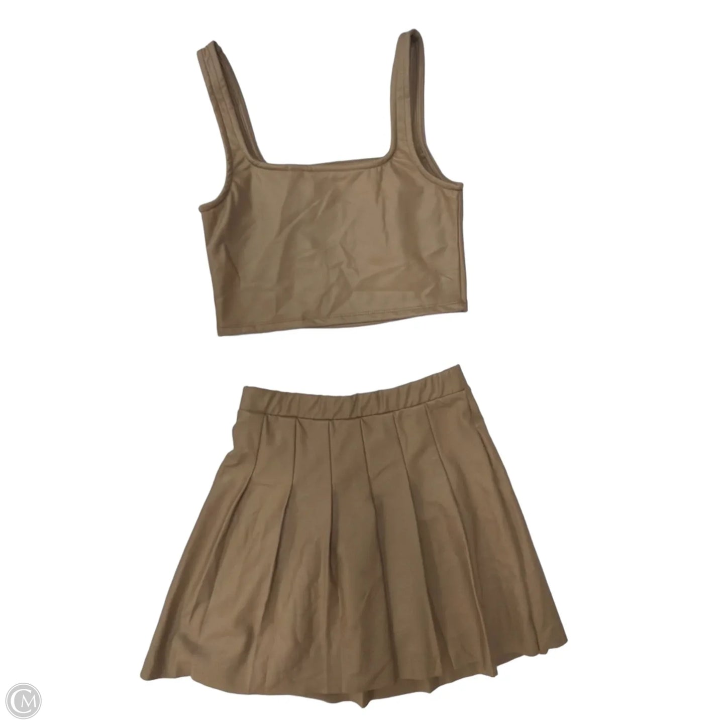 Top 2pc Sleeveless By Olive And Oak In Tan, Size: S