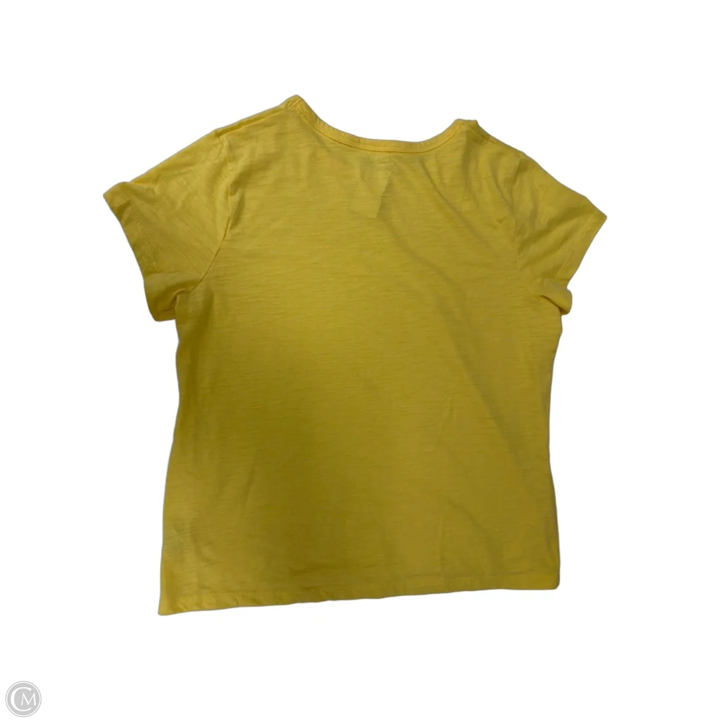 Top Short Sleeve By Time And Tru In Yellow, Size: L