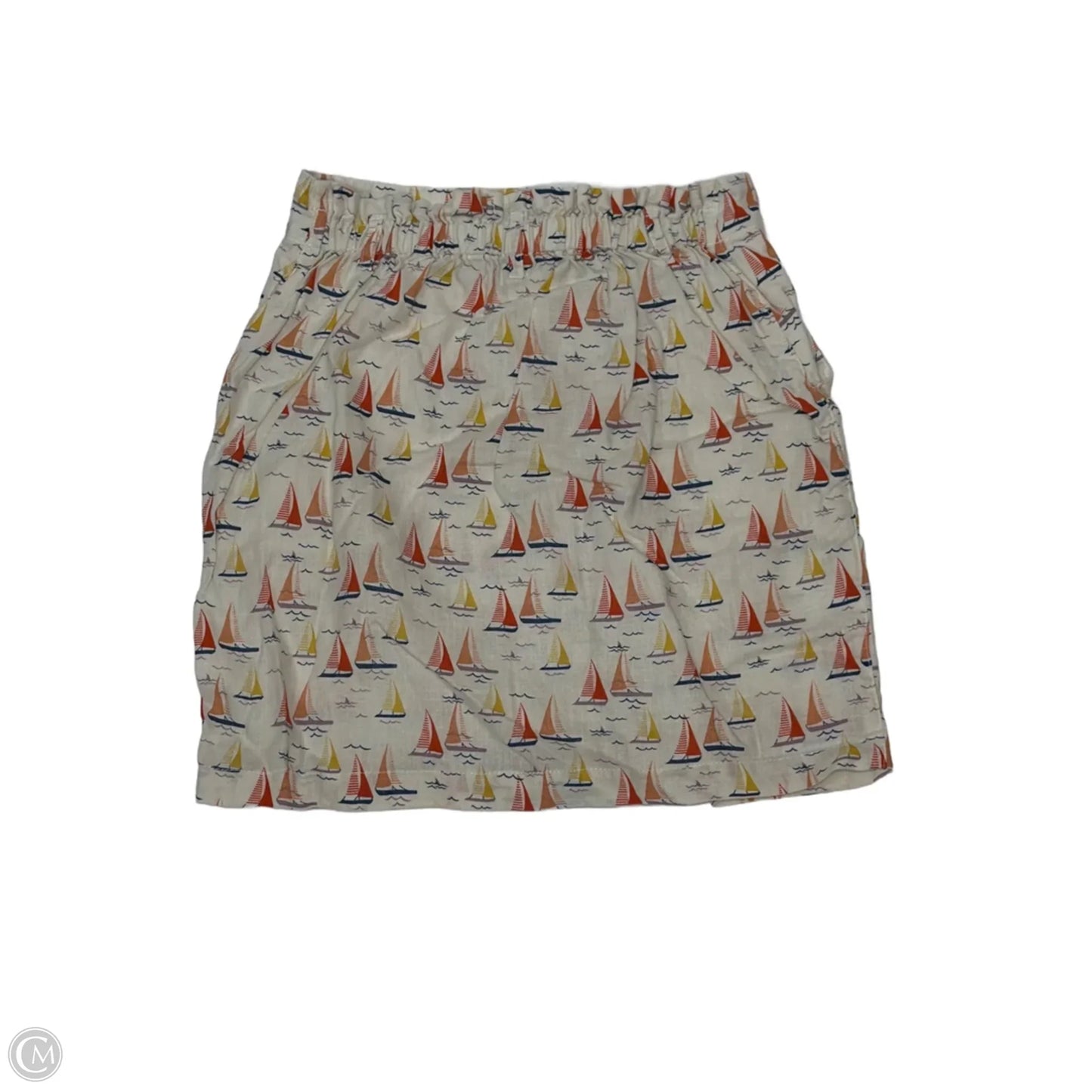 Skirt Midi By Cynthia Rowley In Nautical Print, Size: Xs