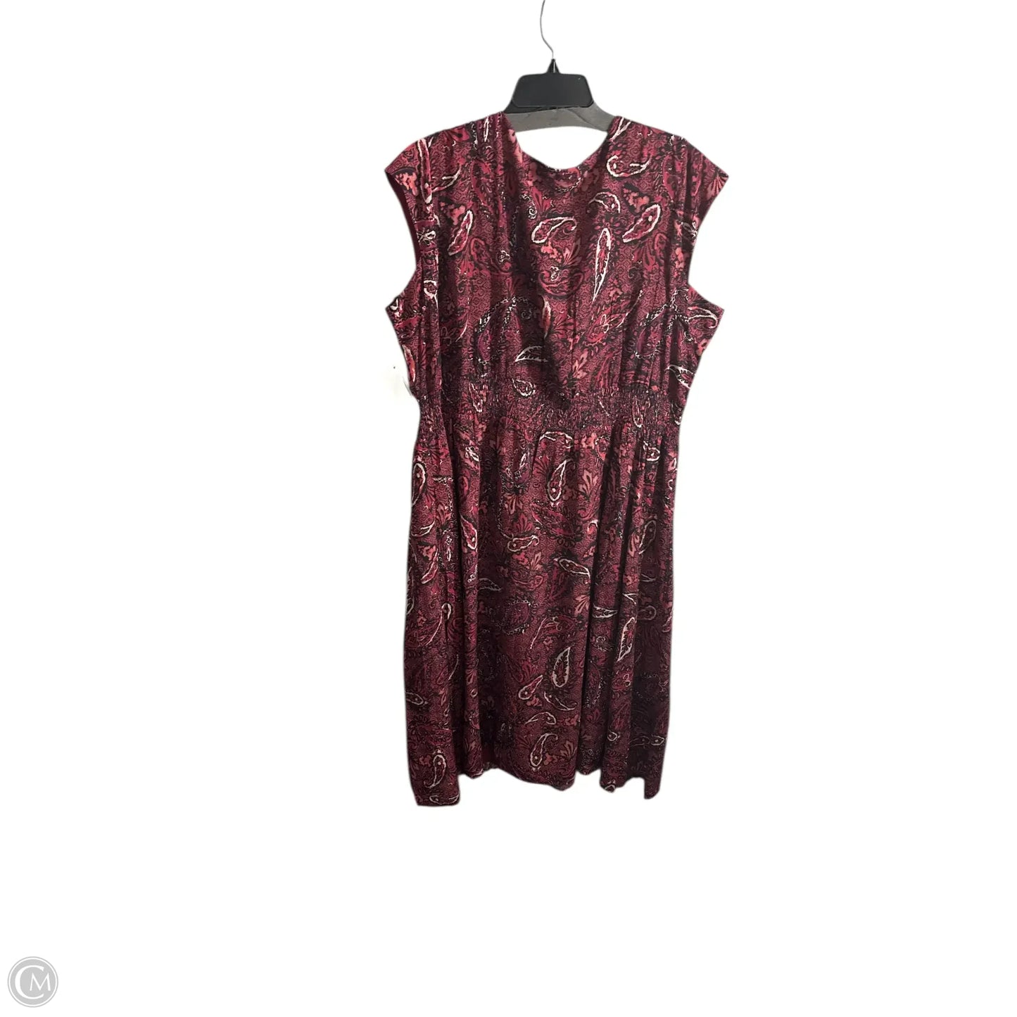 Dress Casual Midi By Coldwater Creek In Maroon, Size: 2x