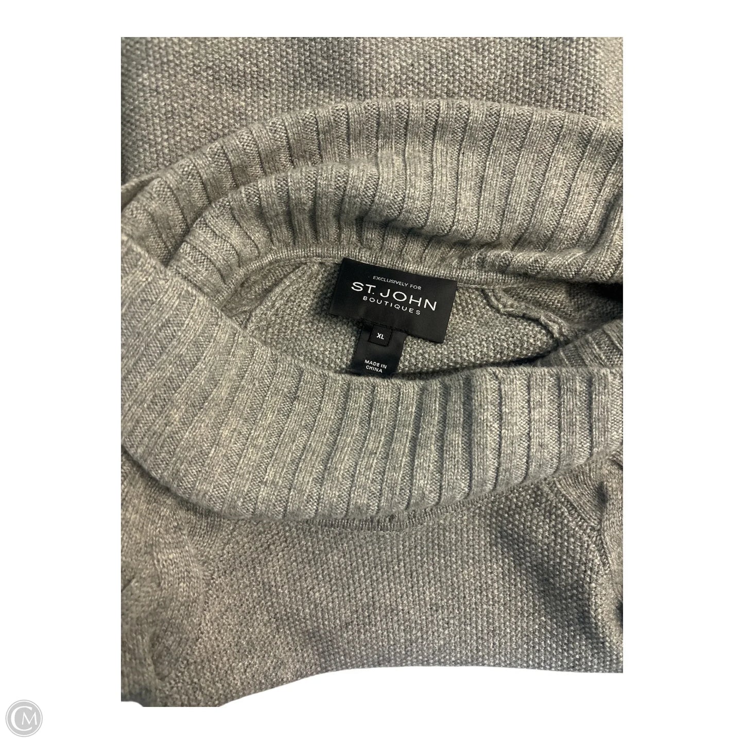 Dress Luxury Designer By St John Collection In Grey, Size: Xl