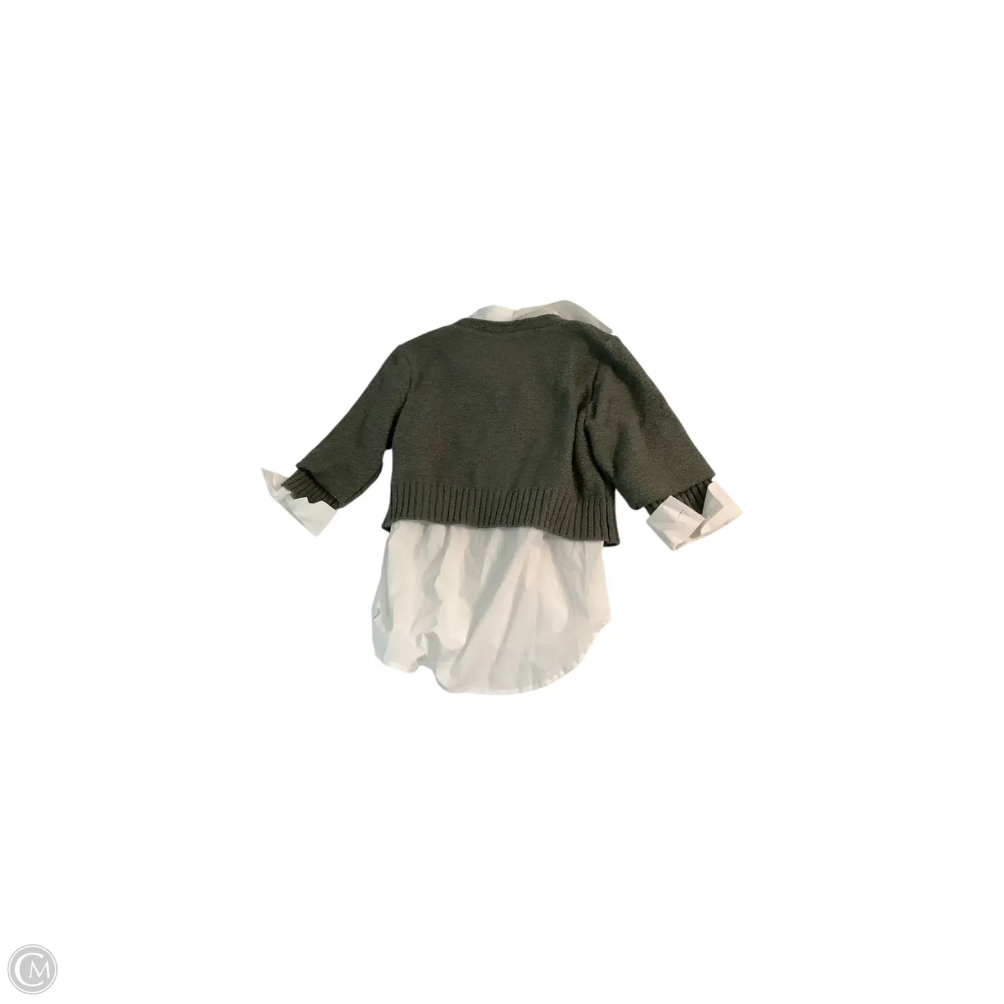 Top Long Sleeve Basic By Elan In Green, Size: M