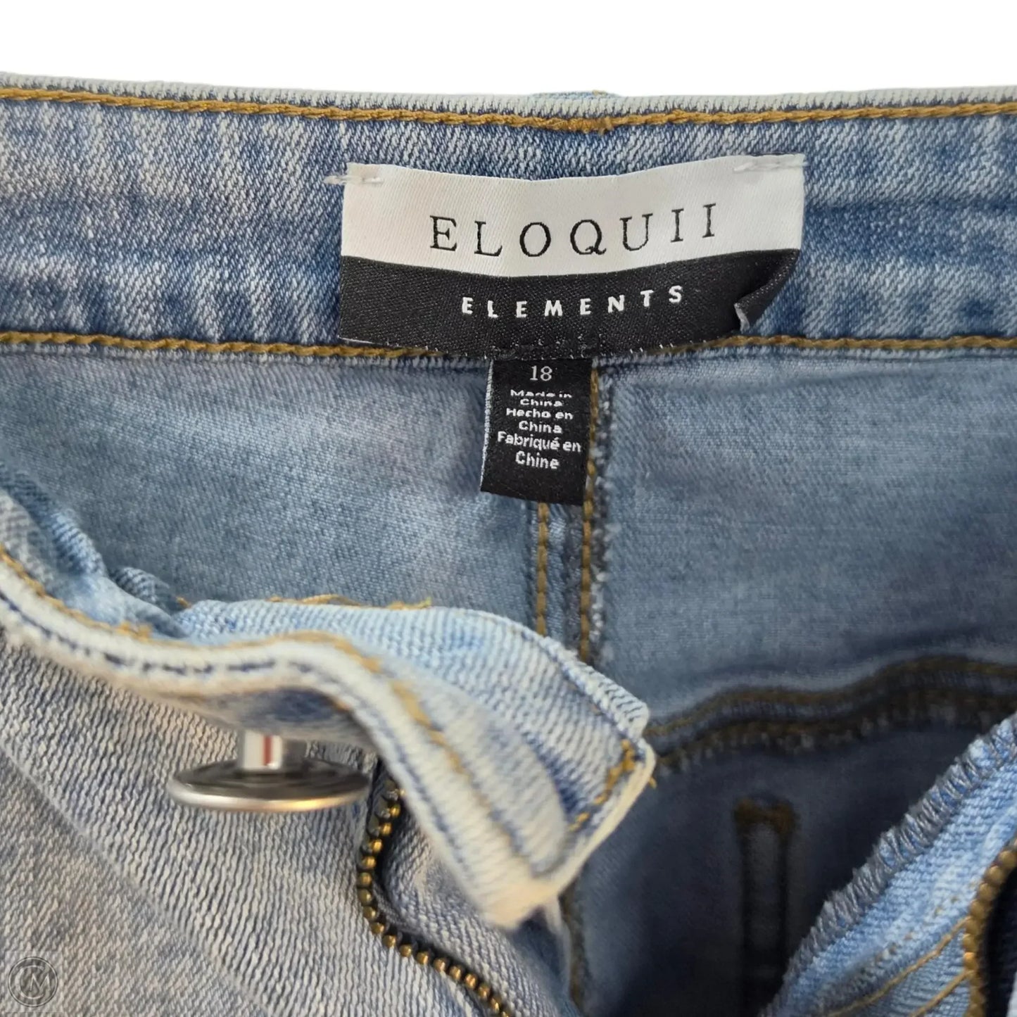 Jeans Wide Leg By Eloquii In Blue, Size: 18