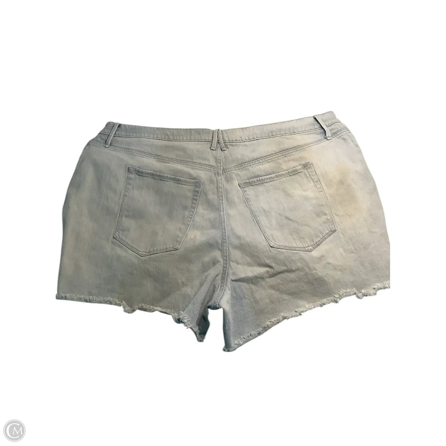 Shorts By Good American In Blue Denim, Size: 22